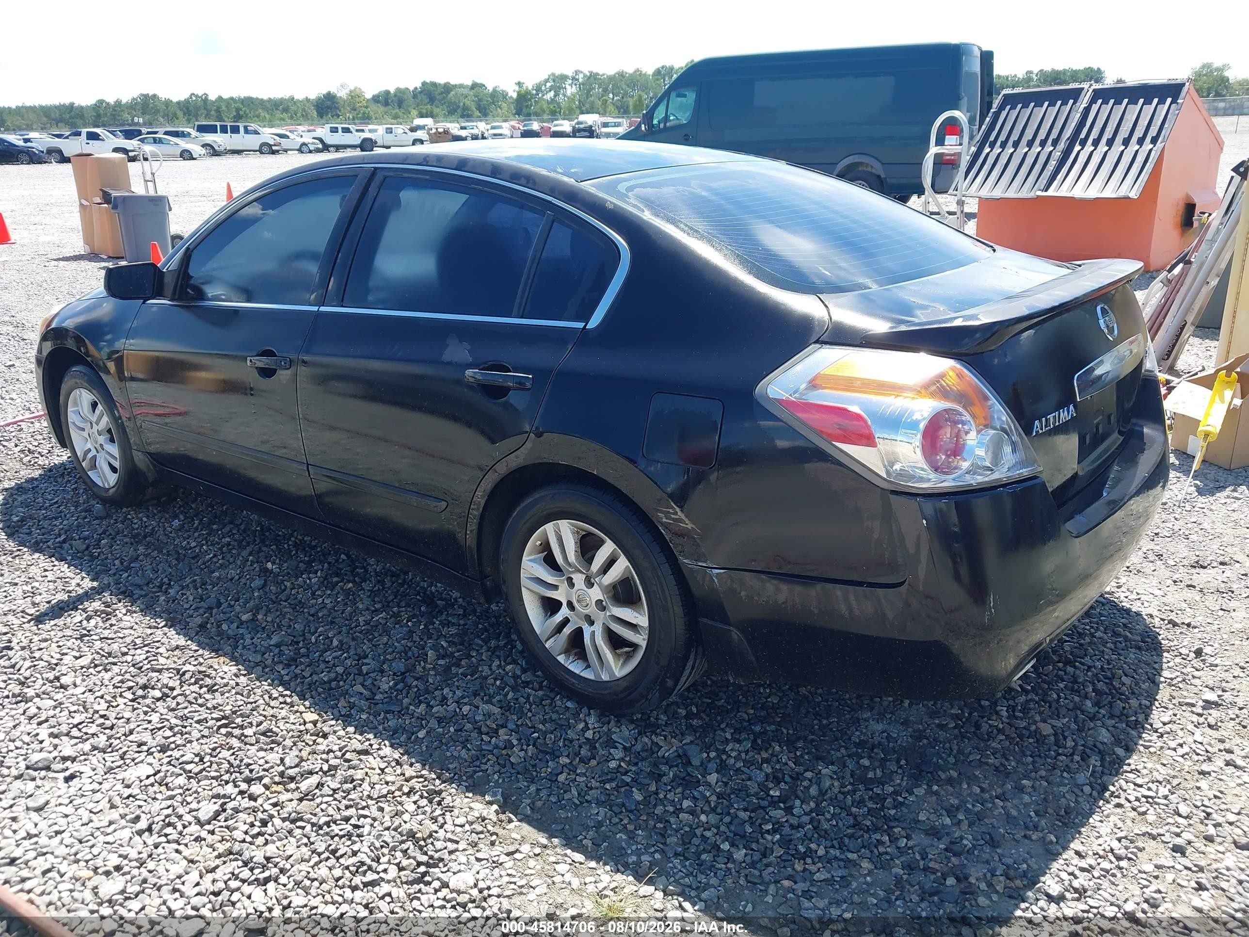 2012 Nissan Altima 2.5 S Black vin: 1N4AL2AP6CN534524