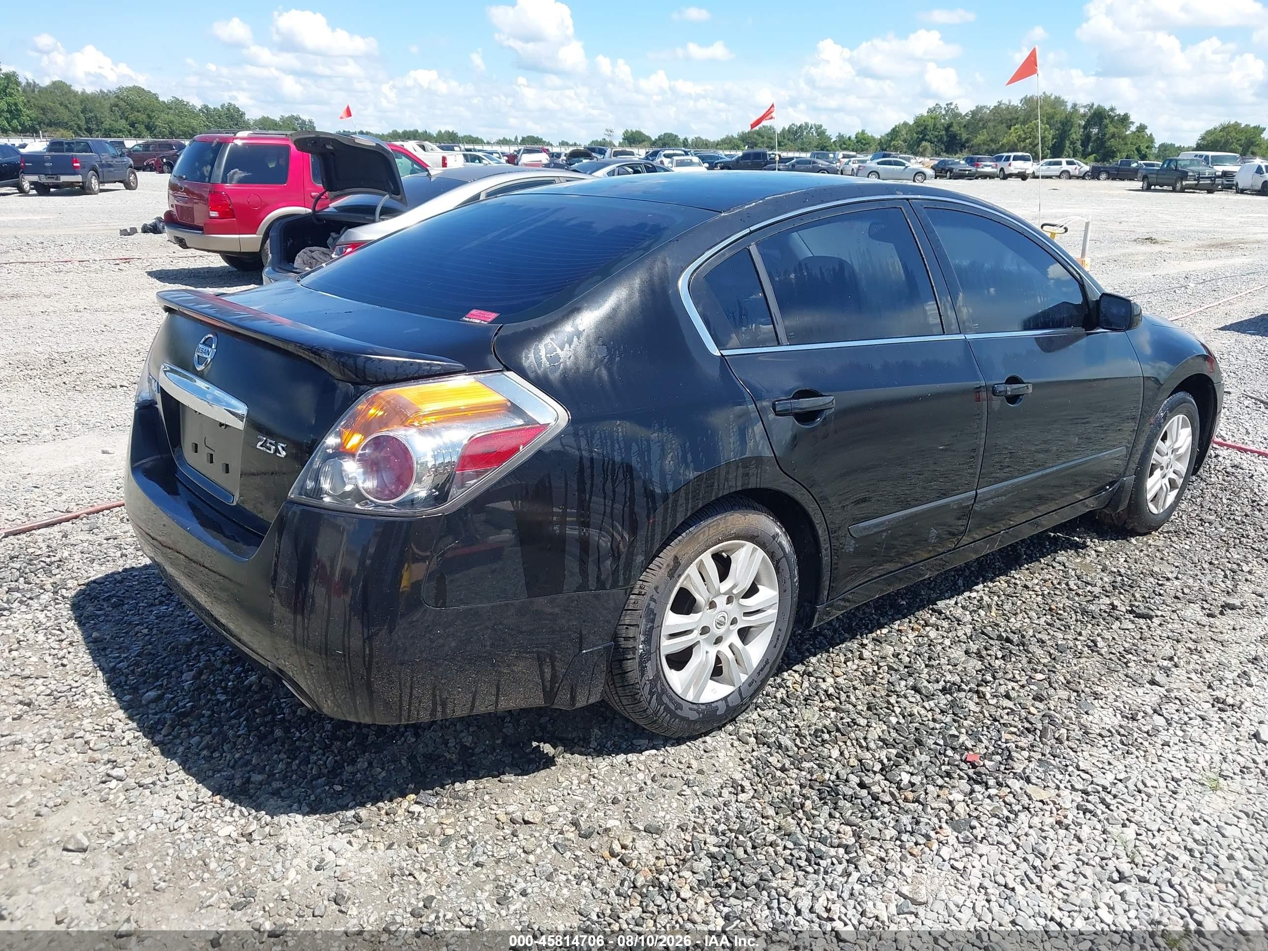 2012 Nissan Altima 2.5 S Black vin: 1N4AL2AP6CN534524