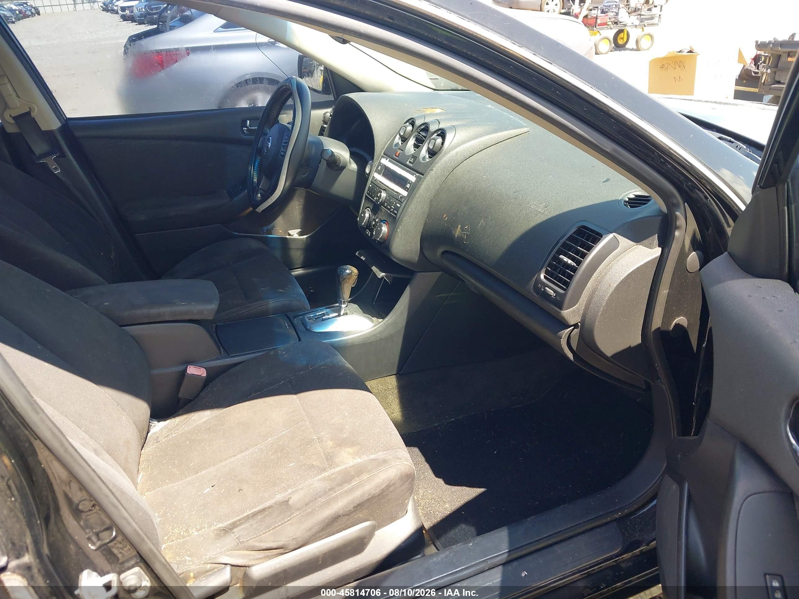 2012 Nissan Altima 2.5 S Black vin: 1N4AL2AP6CN534524