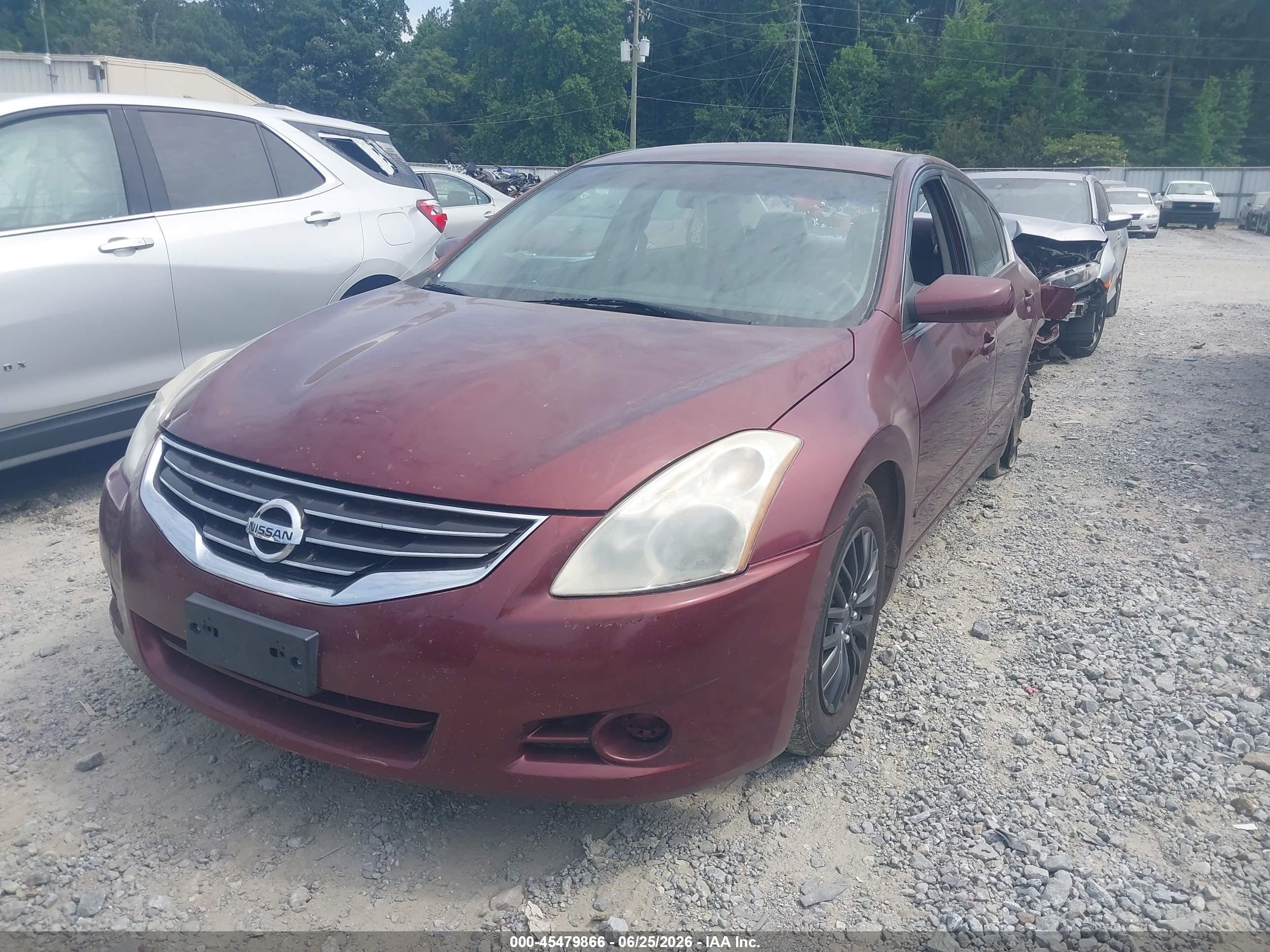 2012 Nissan Altima 2.5 S Темно-бордовый vin: 1N4AL2AP6CN536693