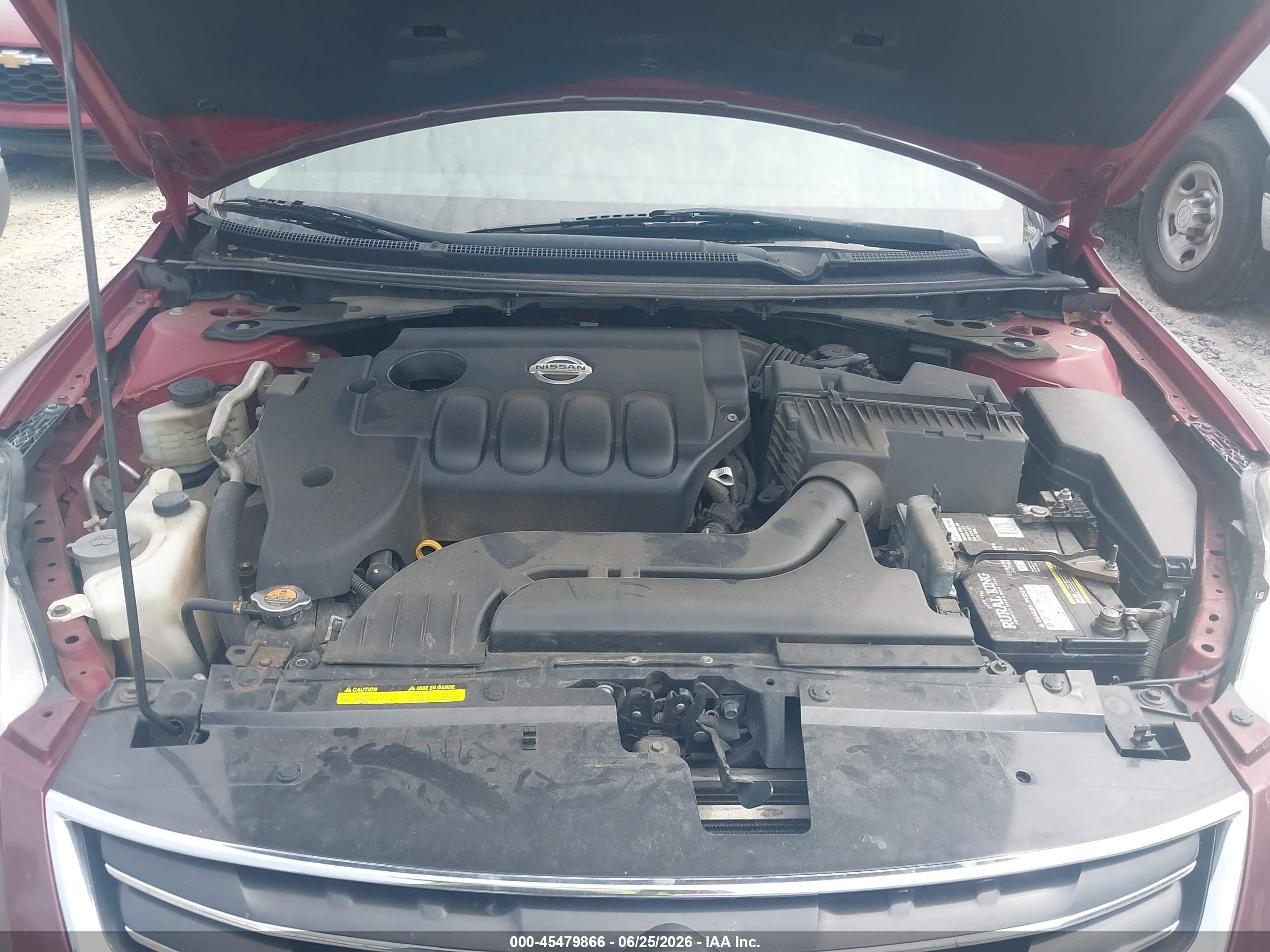 2012 Nissan Altima 2.5 S Темно-бордовый vin: 1N4AL2AP6CN536693