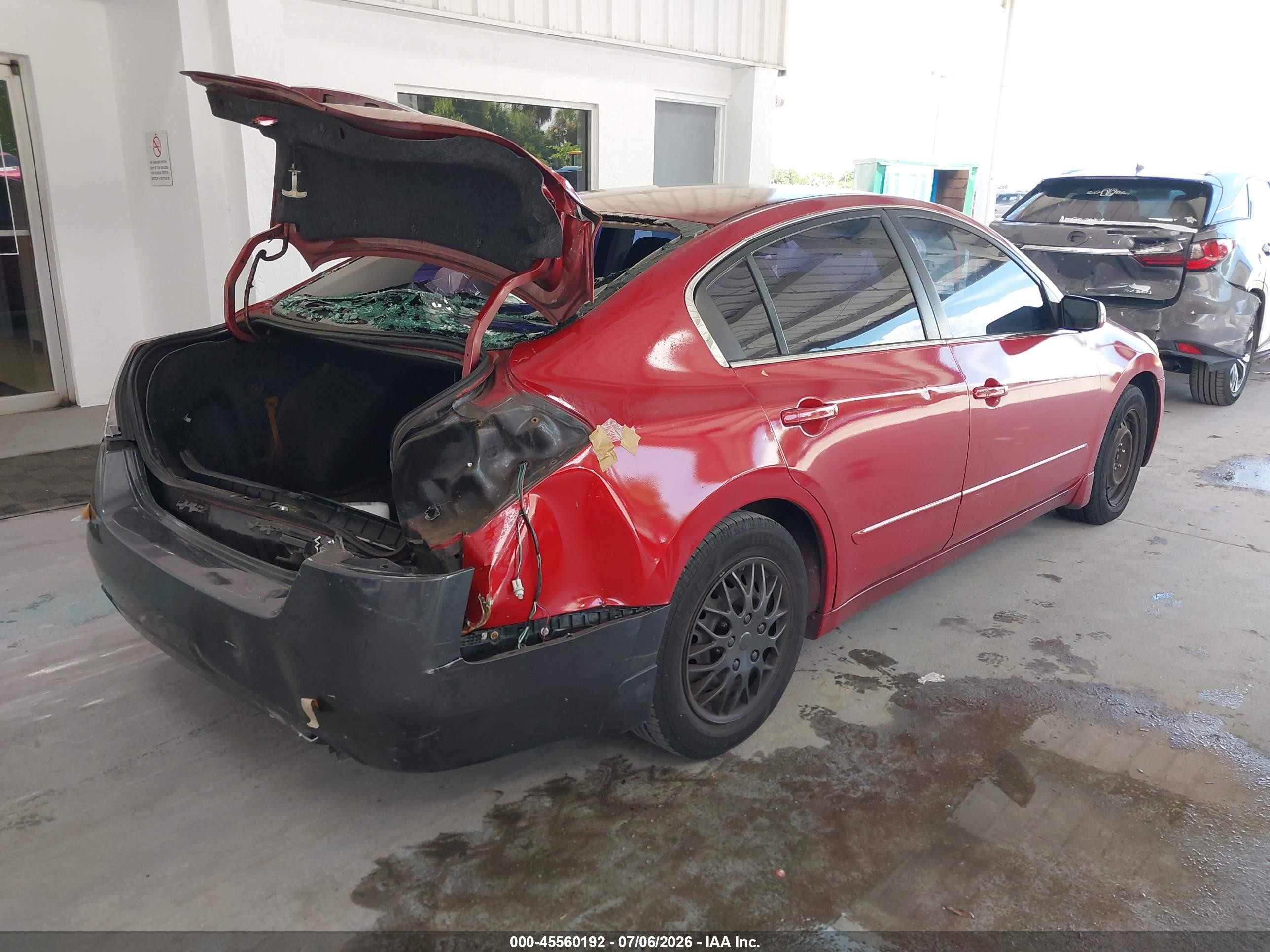 2012 Nissan Altima 2.5 S Red vin: 1N4AL2AP6CN556295