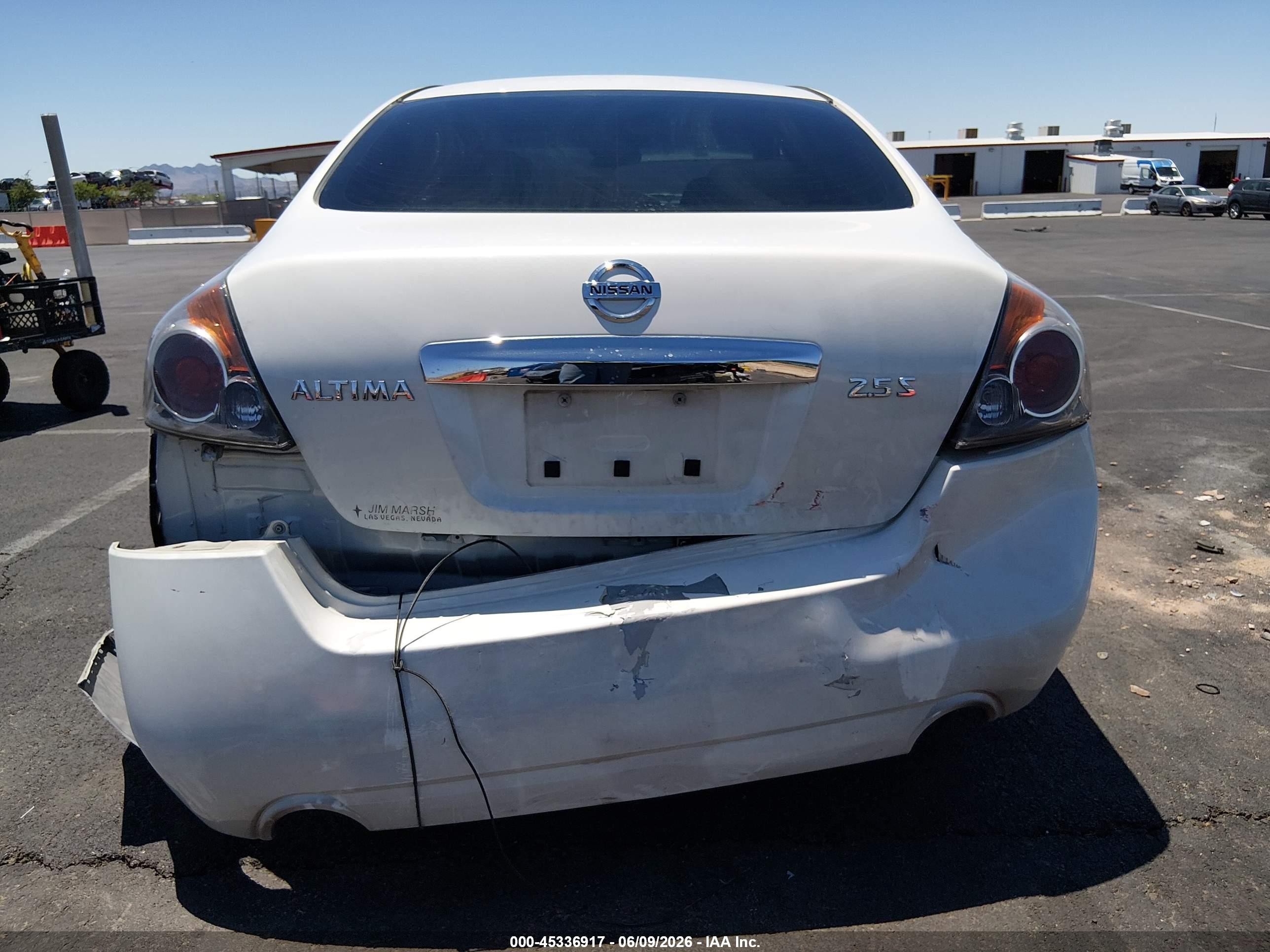 2012 Nissan Altima 2.5 S White vin: 1N4AL2AP6CN571010