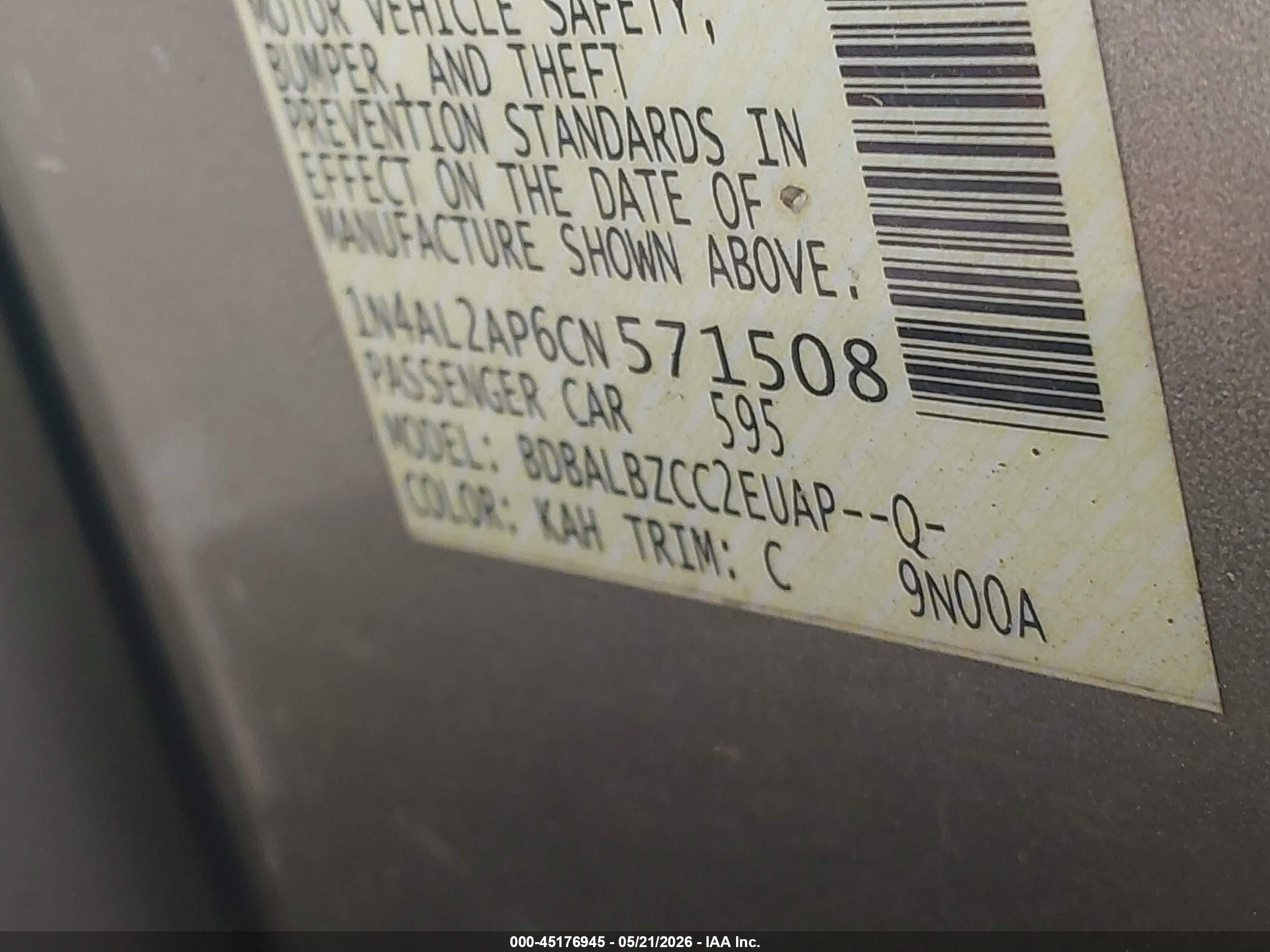 2012 Nissan Altima 2.5 S Золотой vin: 1N4AL2AP6CN571508