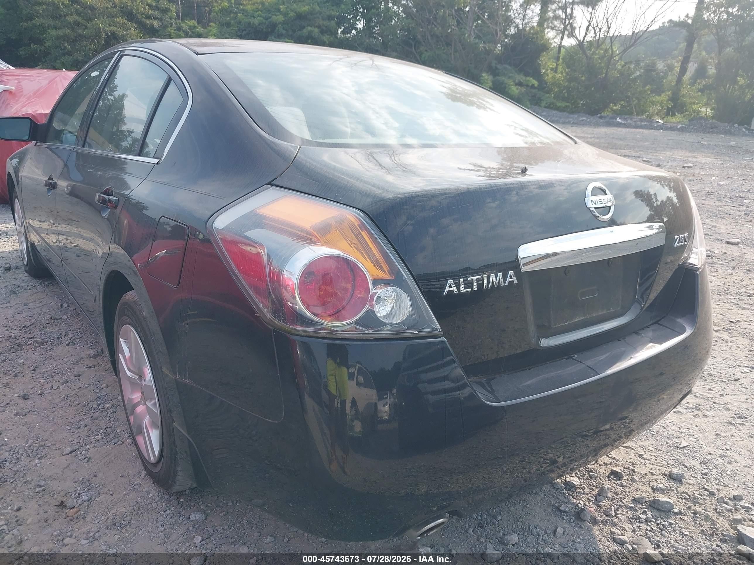 2012 Nissan Altima 2.5 S Black vin: 1N4AL2AP6CN577843