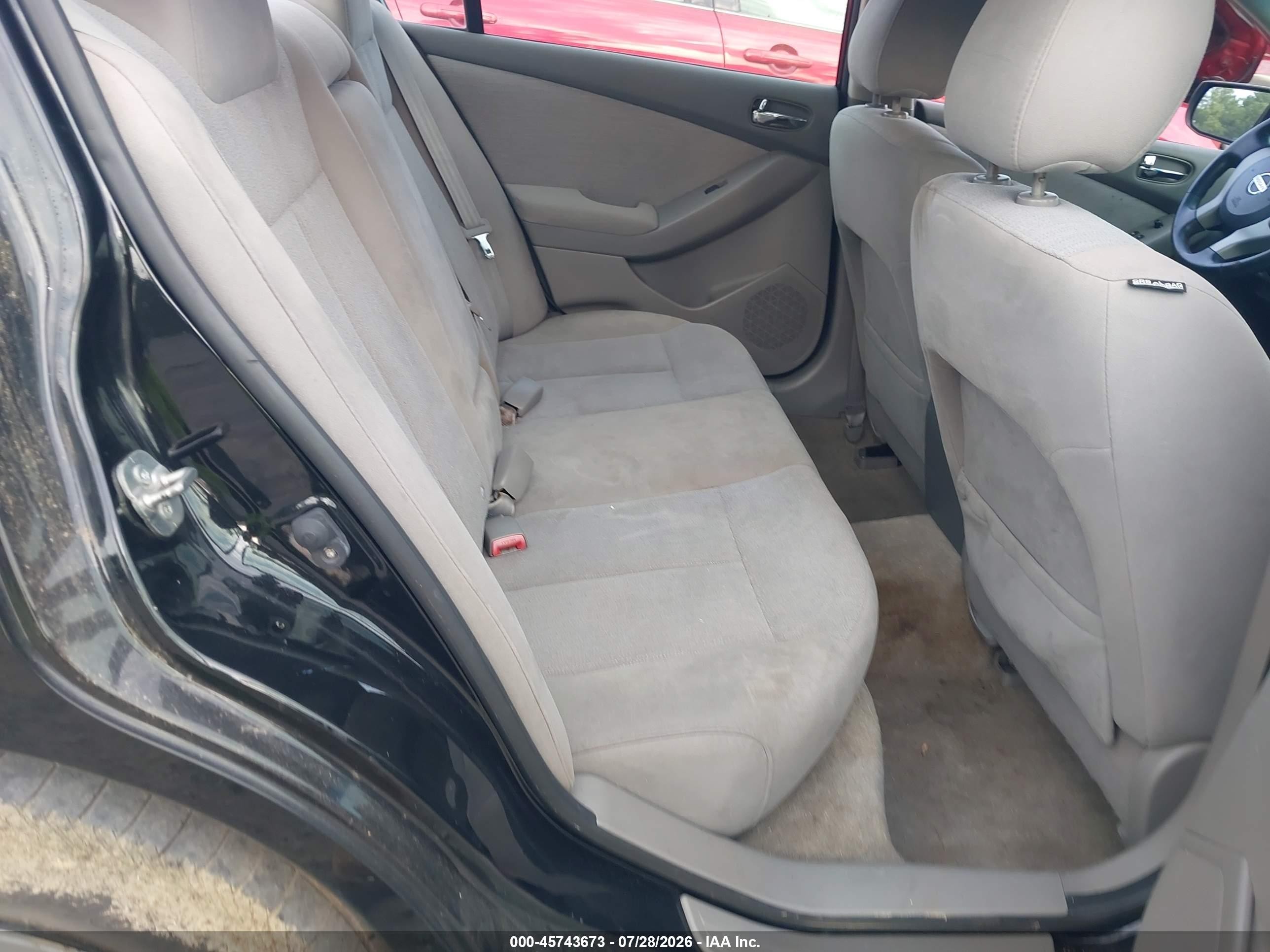 2012 Nissan Altima 2.5 S Black vin: 1N4AL2AP6CN577843