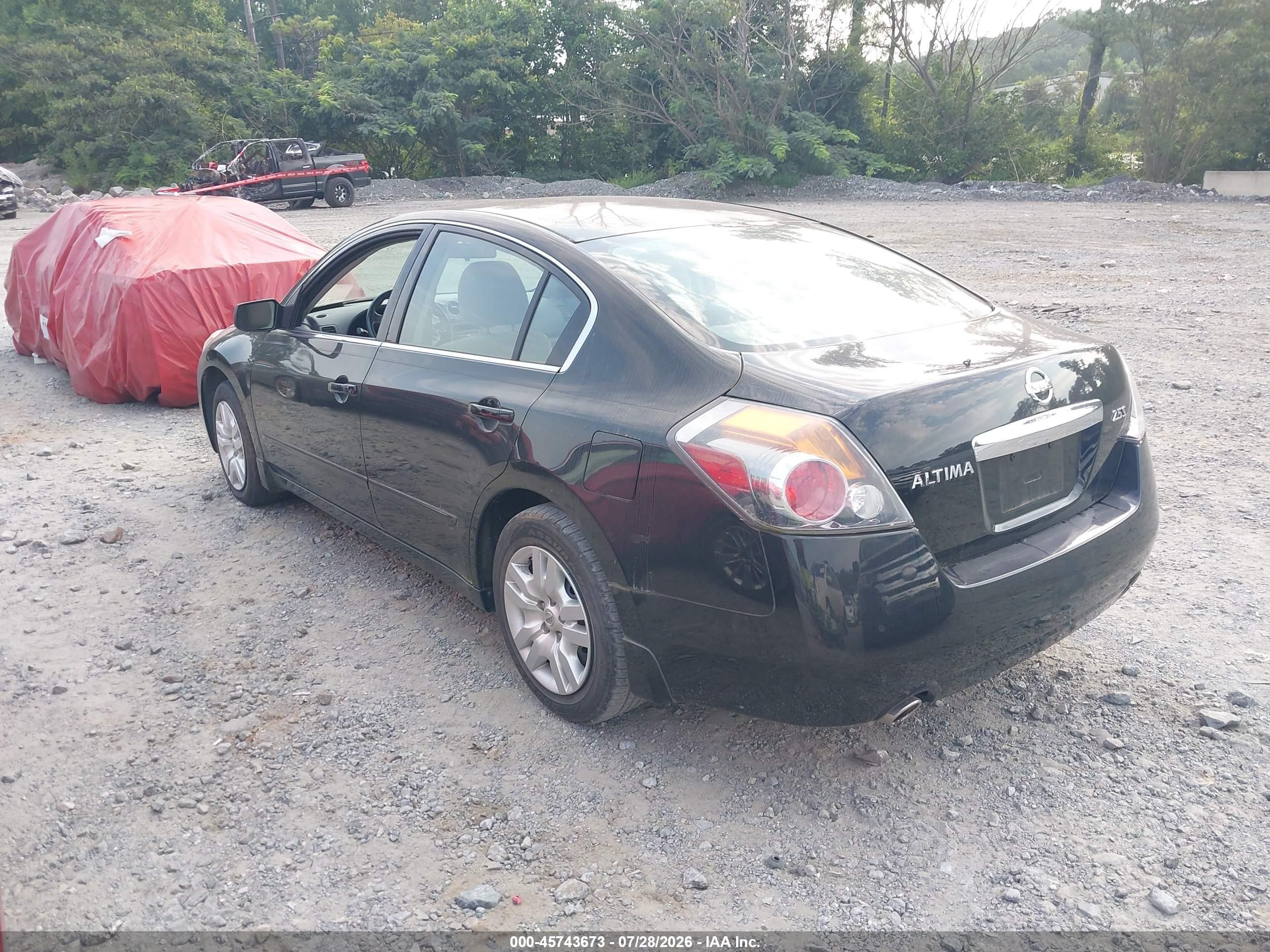 2012 Nissan Altima 2.5 S Black vin: 1N4AL2AP6CN577843