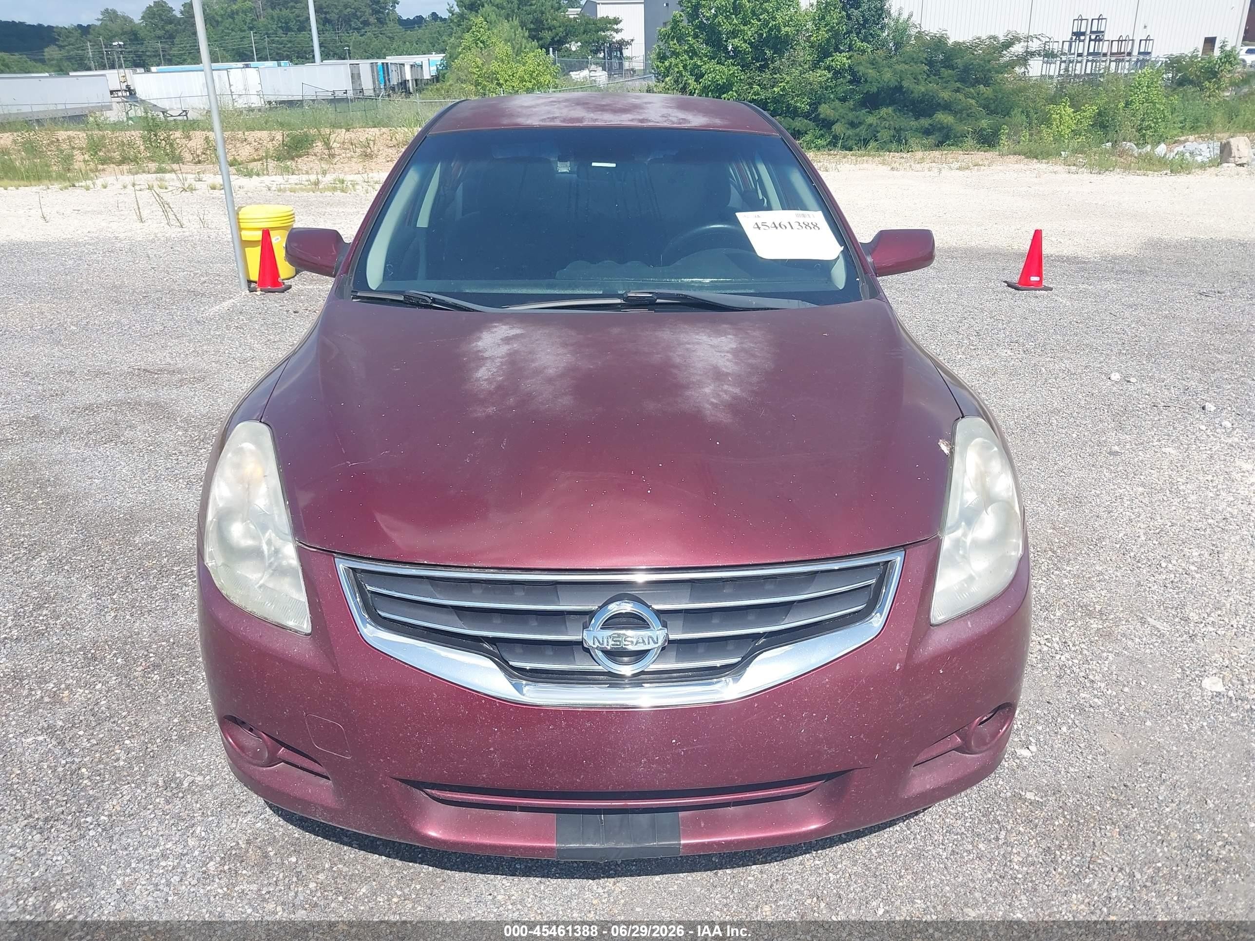 2010 Nissan Altima 2.5 S Burgundy vin: 1N4AL2AP7AC172499