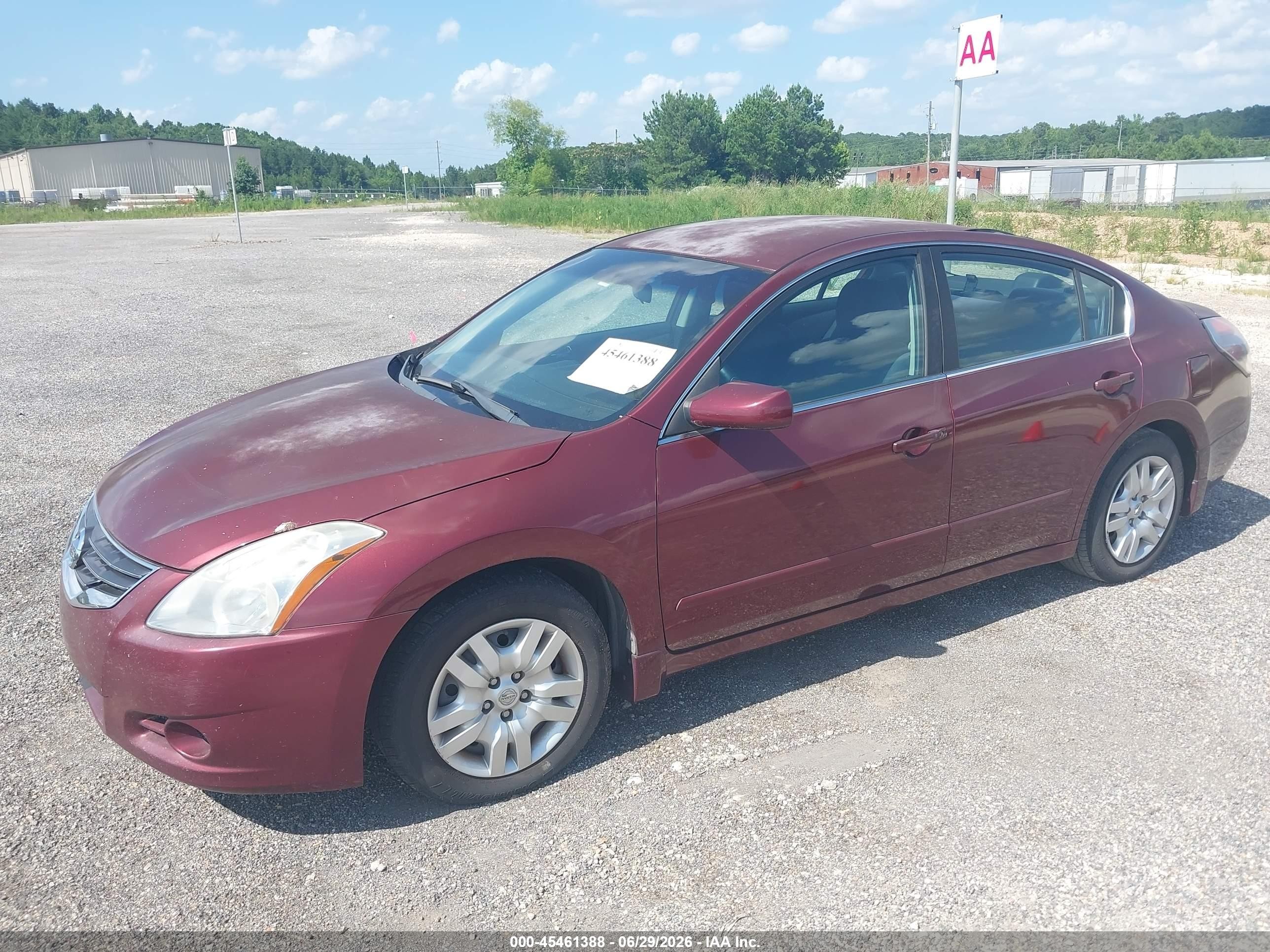 2010 Nissan Altima 2.5 S Burgundy vin: 1N4AL2AP7AC172499