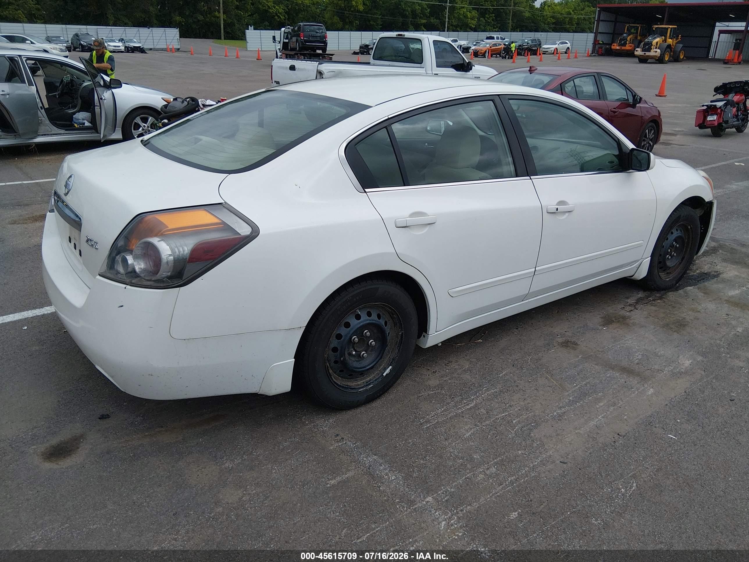 2010 Nissan Altima 2.5 S White vin: 1N4AL2AP7AC173863