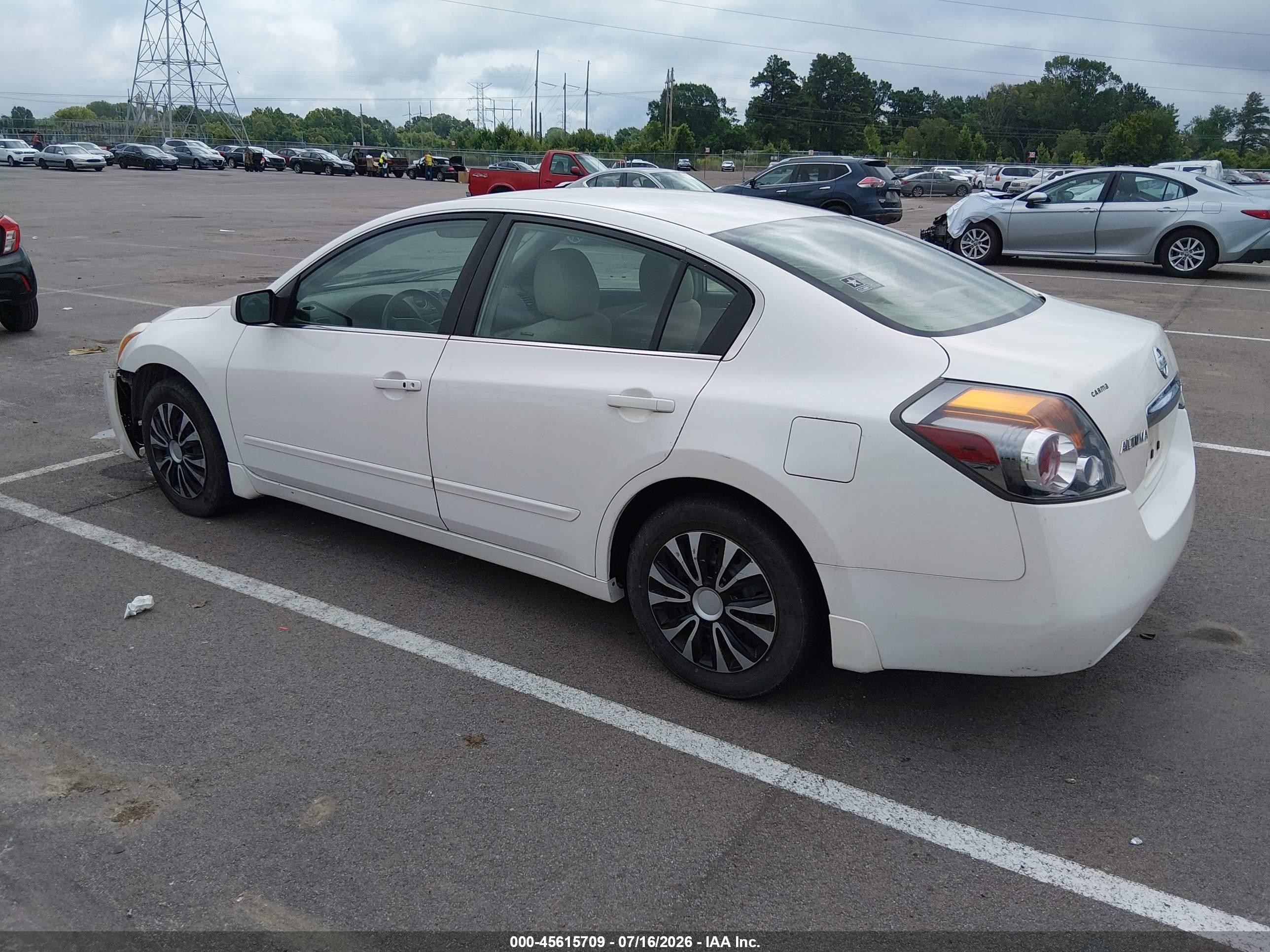 2010 Nissan Altima 2.5 S White vin: 1N4AL2AP7AC173863