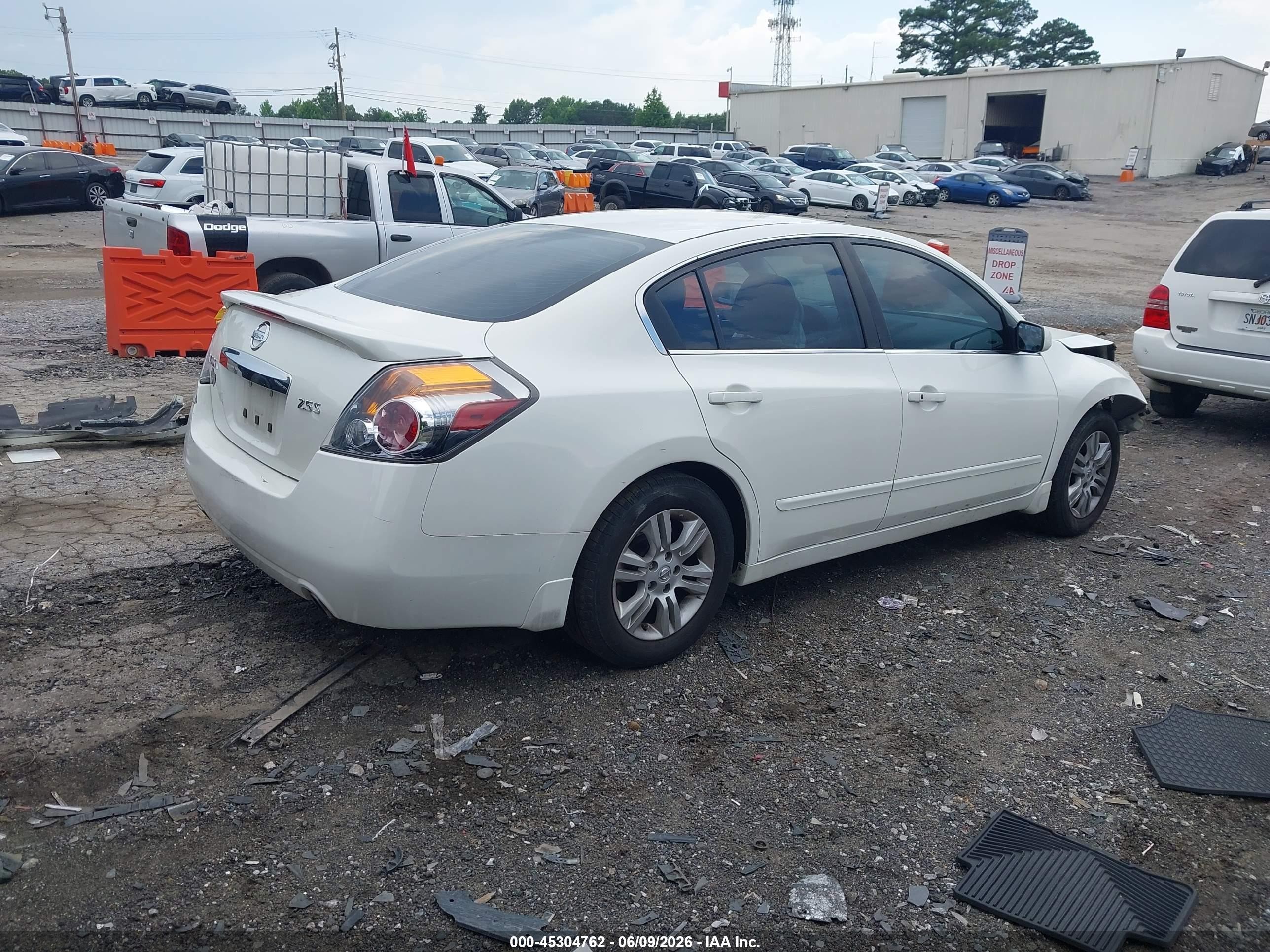 2010 Nissan Altima 2.5 S Белый vin: 1N4AL2AP7AC181820
