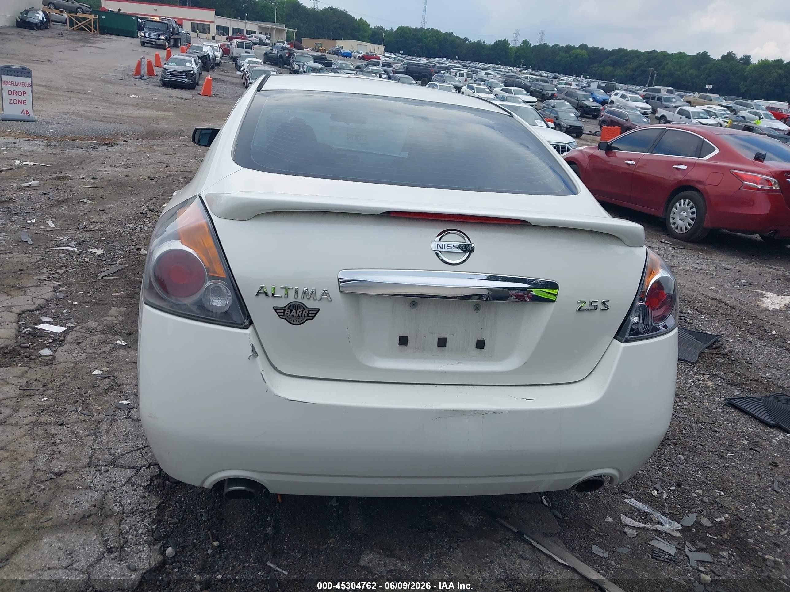 2010 Nissan Altima 2.5 S Белый vin: 1N4AL2AP7AC181820
