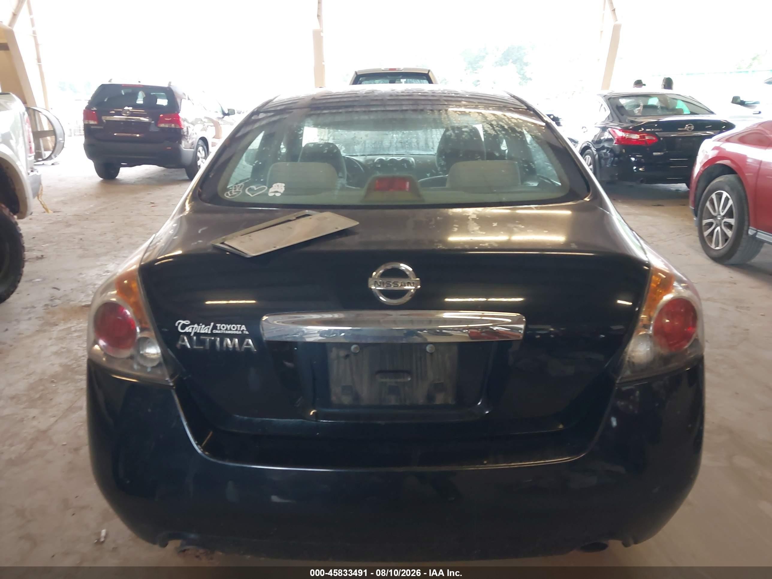 2010 Nissan Altima 2.5 Black vin: 1N4AL2AP7AN402630