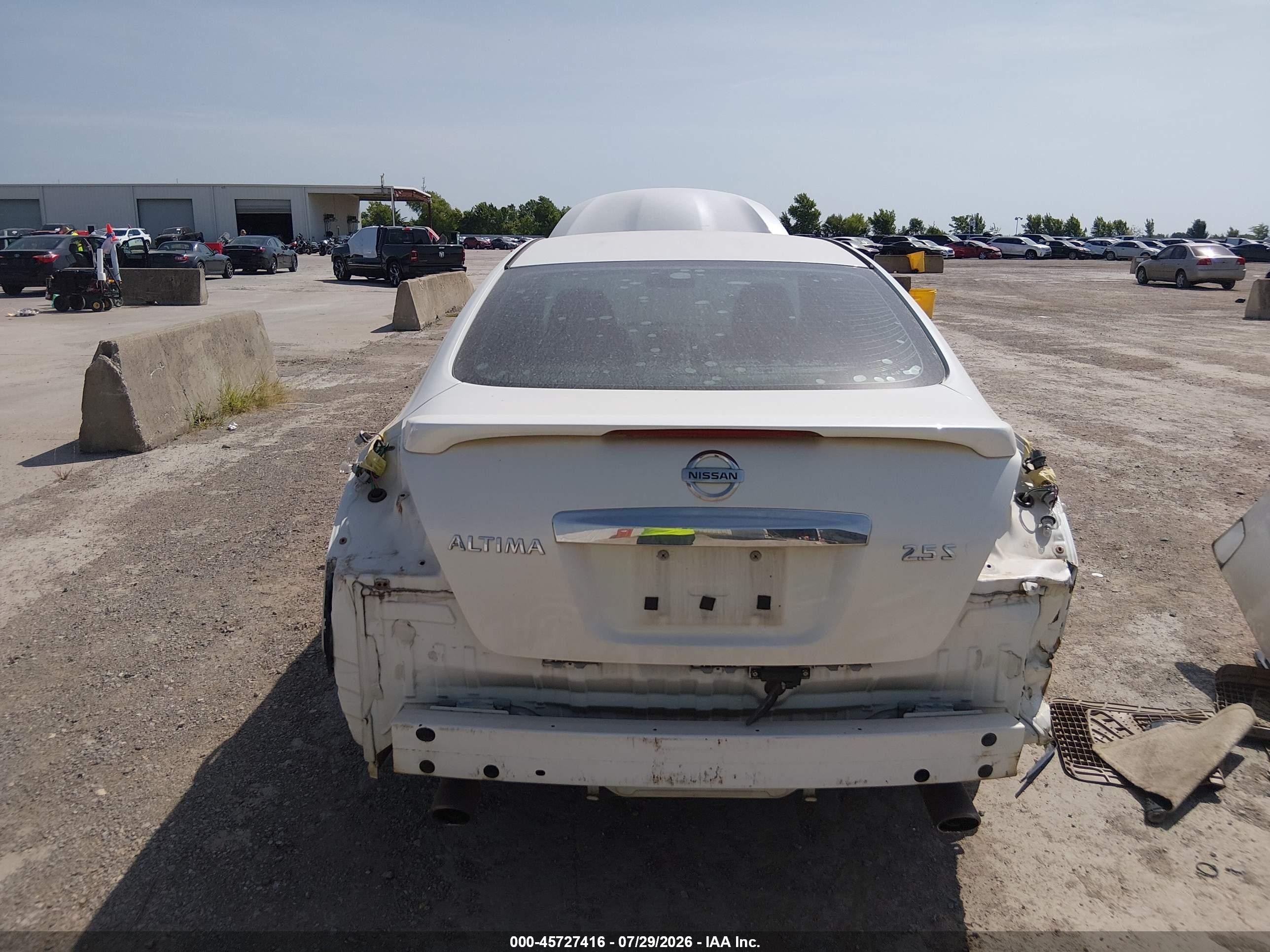 2010 Nissan Altima 2.5 S White vin: 1N4AL2AP7AN407102