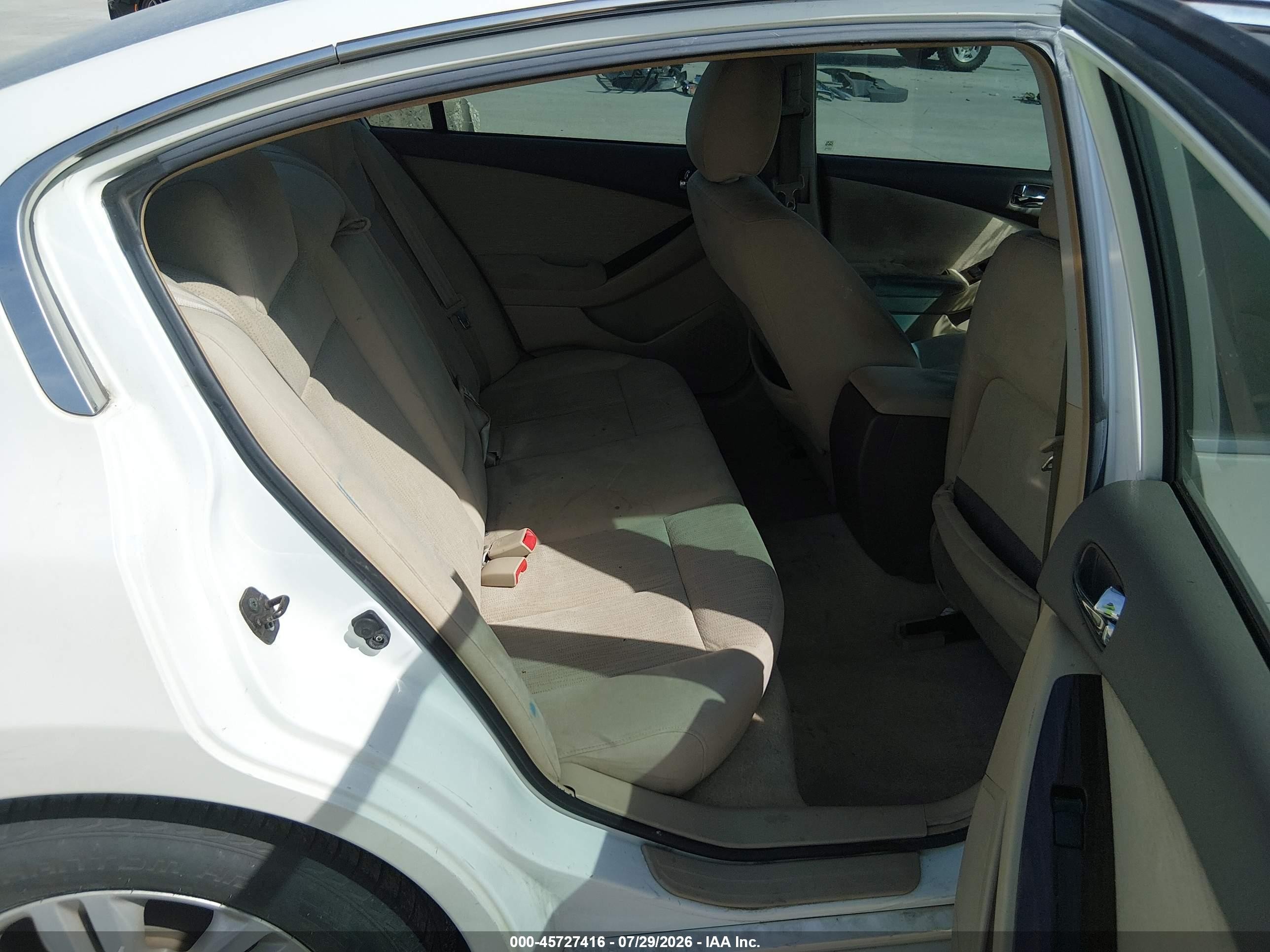 2010 Nissan Altima 2.5 S White vin: 1N4AL2AP7AN407102