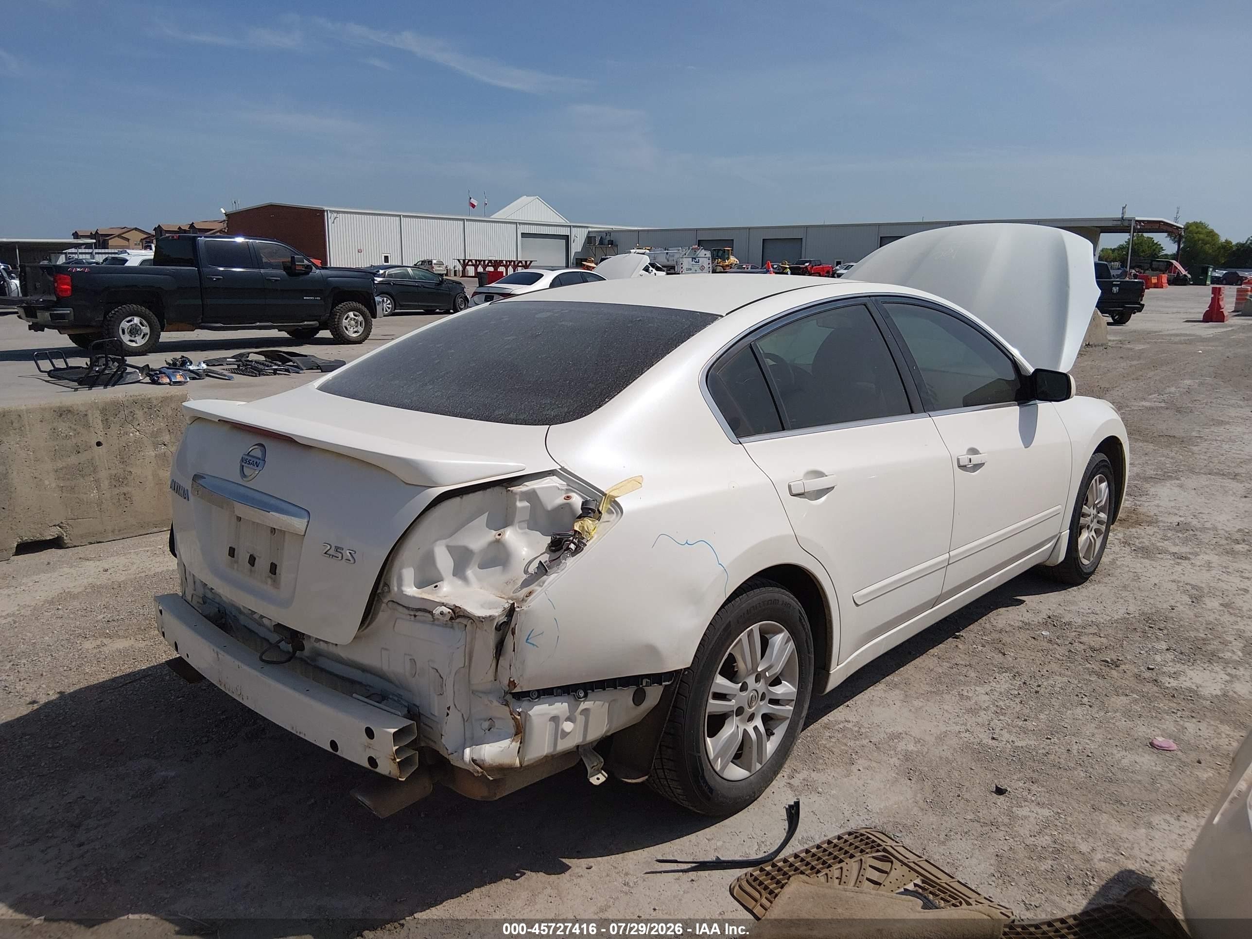 2010 Nissan Altima 2.5 S White vin: 1N4AL2AP7AN407102
