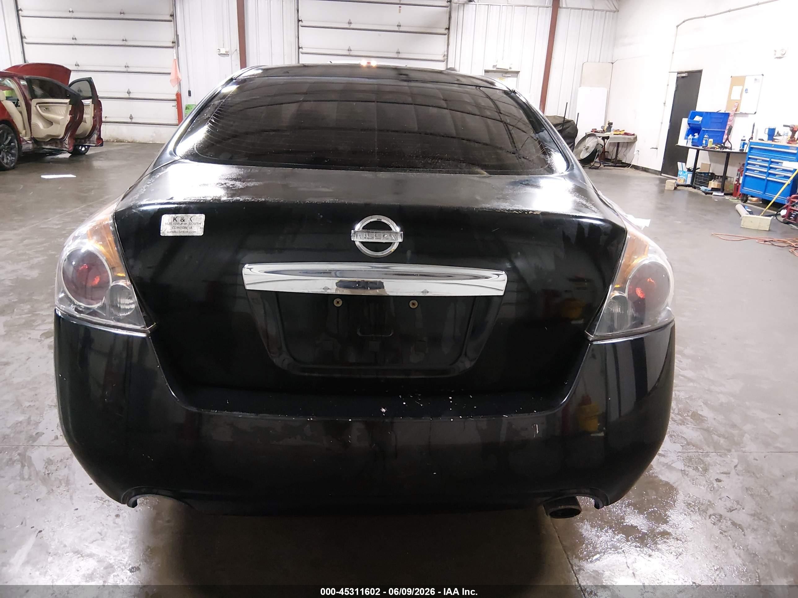 2010 Nissan Altima 2.5 S Black vin: 1N4AL2AP7AN411277