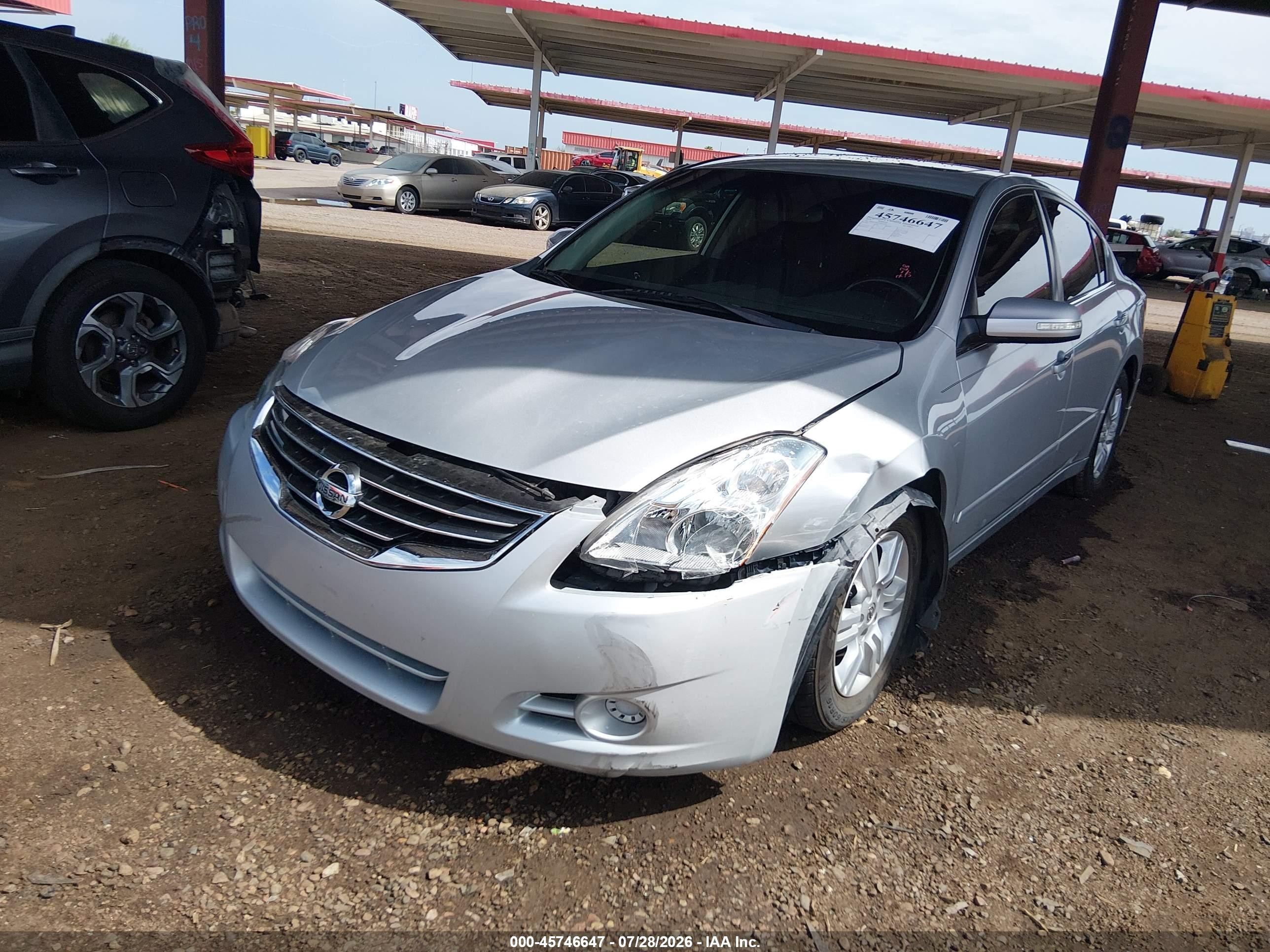 2010 Nissan Altima 2.5 S Silver vin: 1N4AL2AP7AN421291