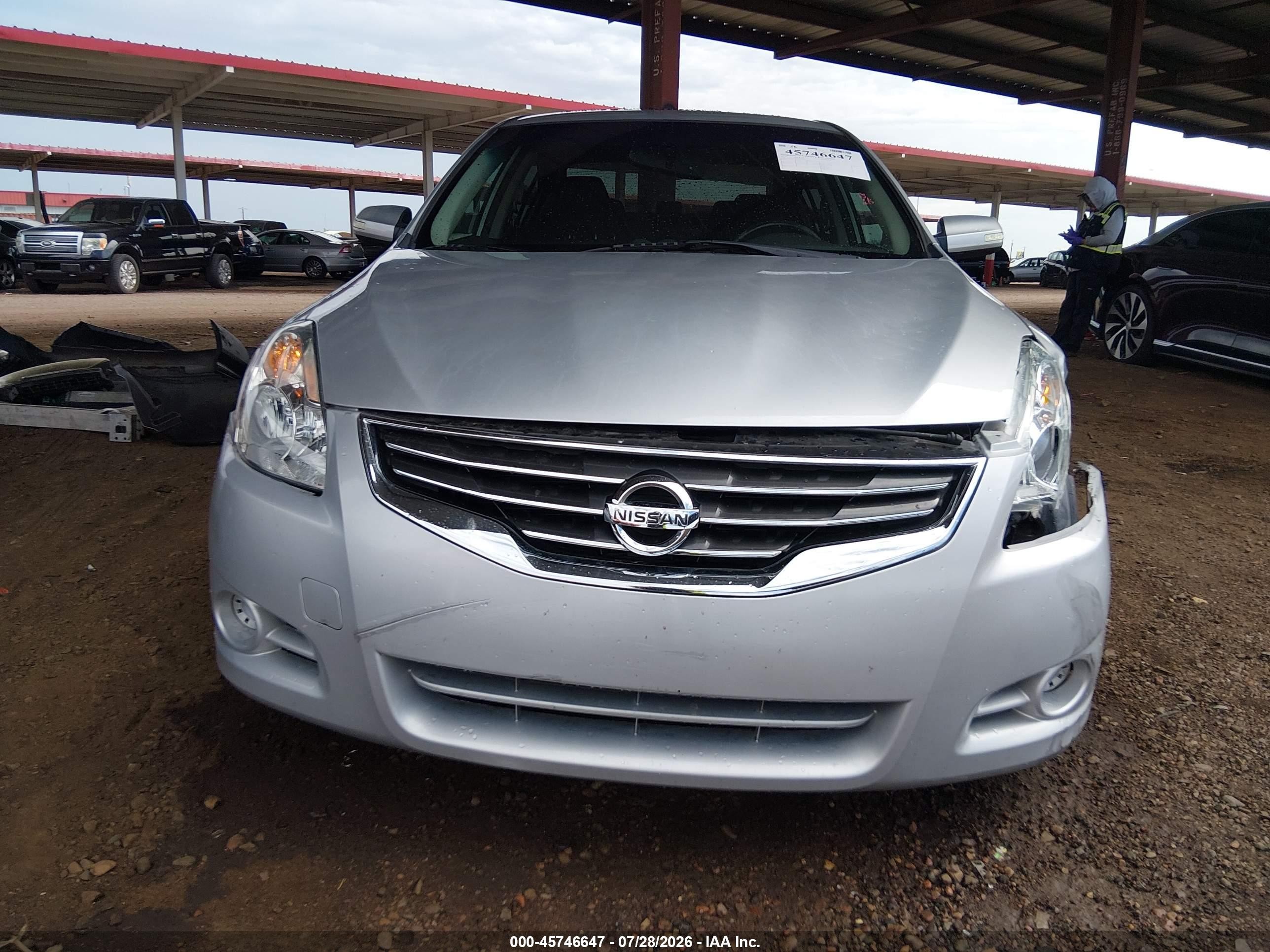 2010 Nissan Altima 2.5 S Silver vin: 1N4AL2AP7AN421291