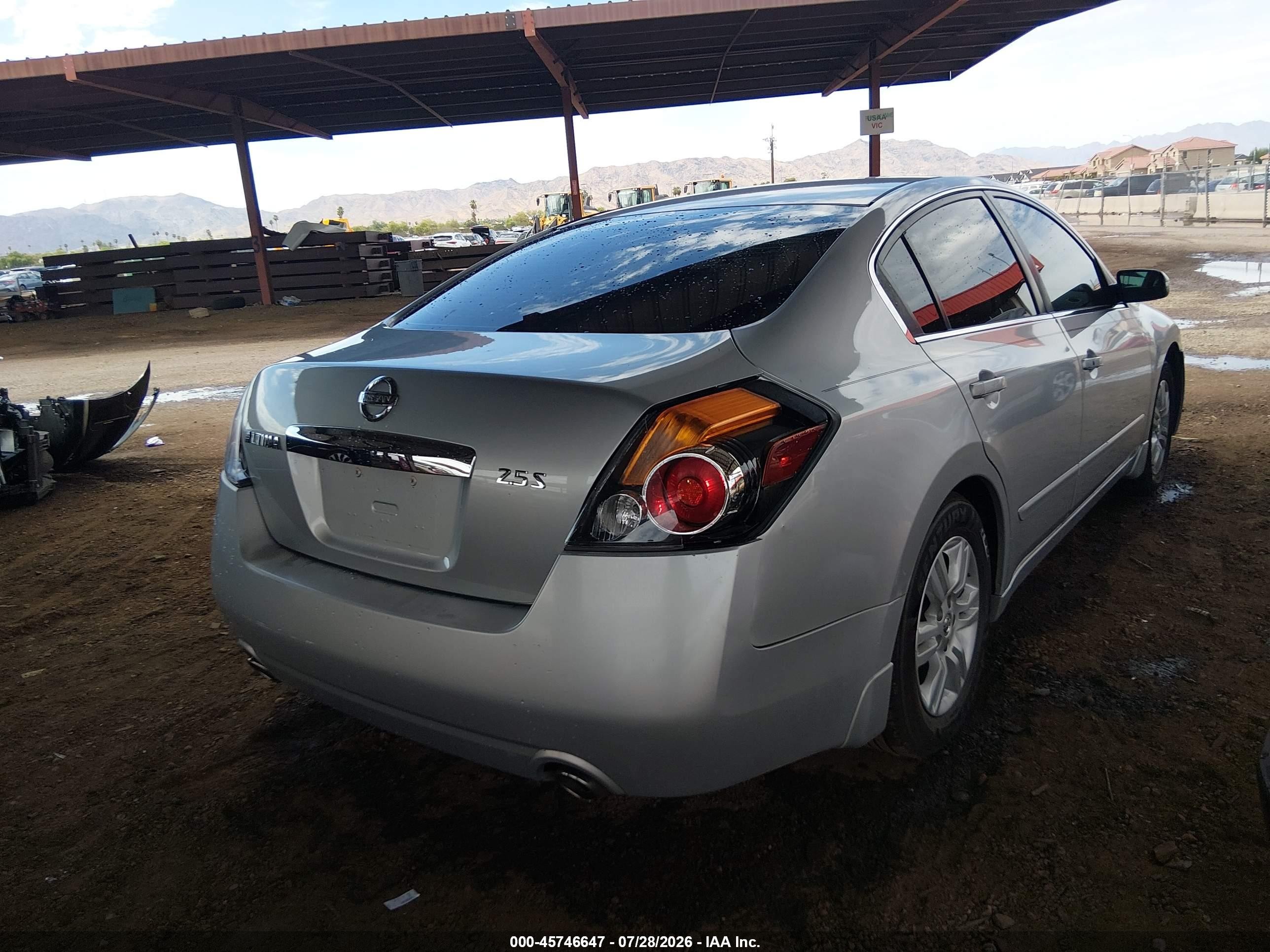 2010 Nissan Altima 2.5 S Silver vin: 1N4AL2AP7AN421291