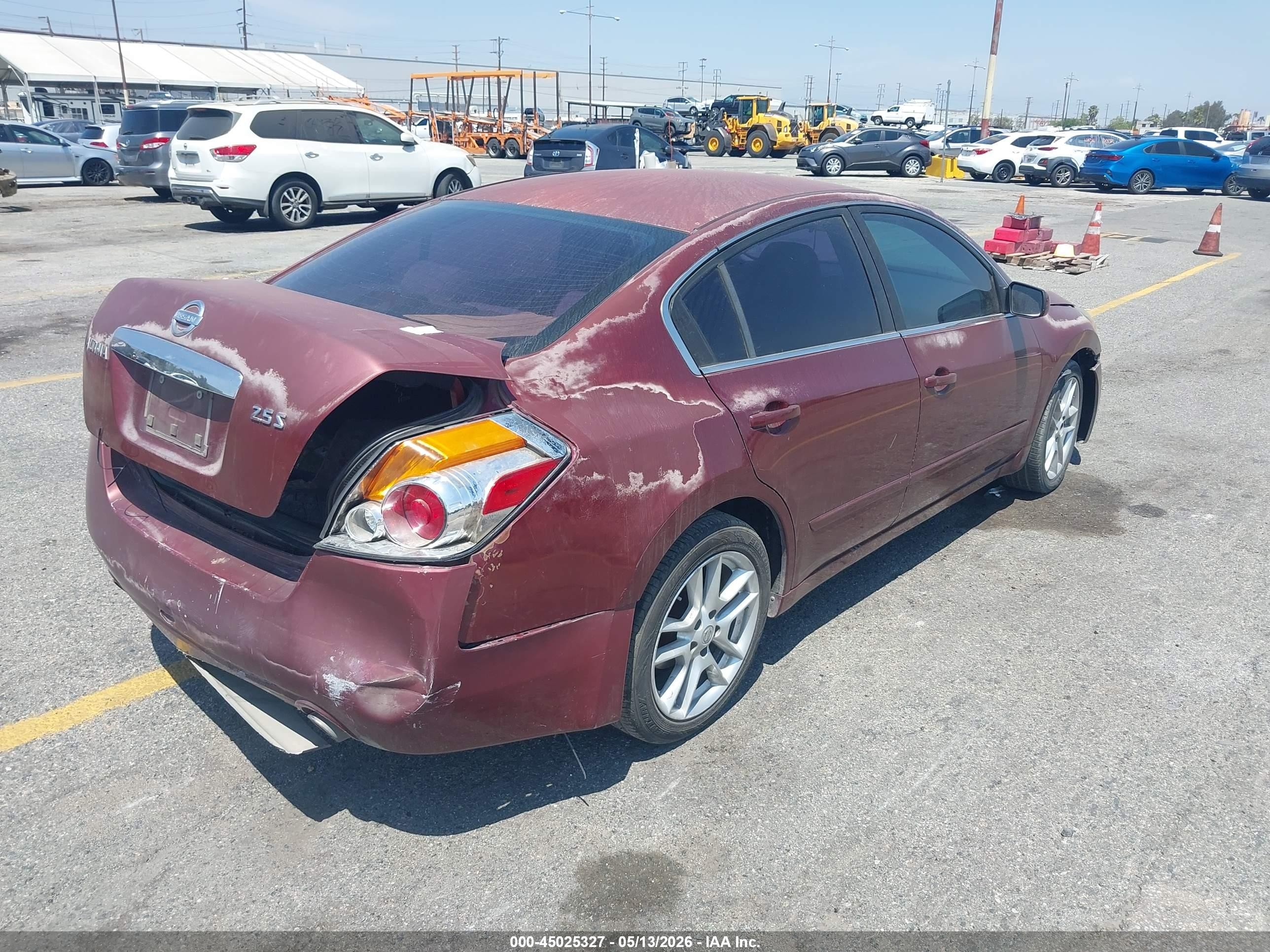 2010 Nissan Altima 2.5 S Burgundy vin: 1N4AL2AP7AN457658