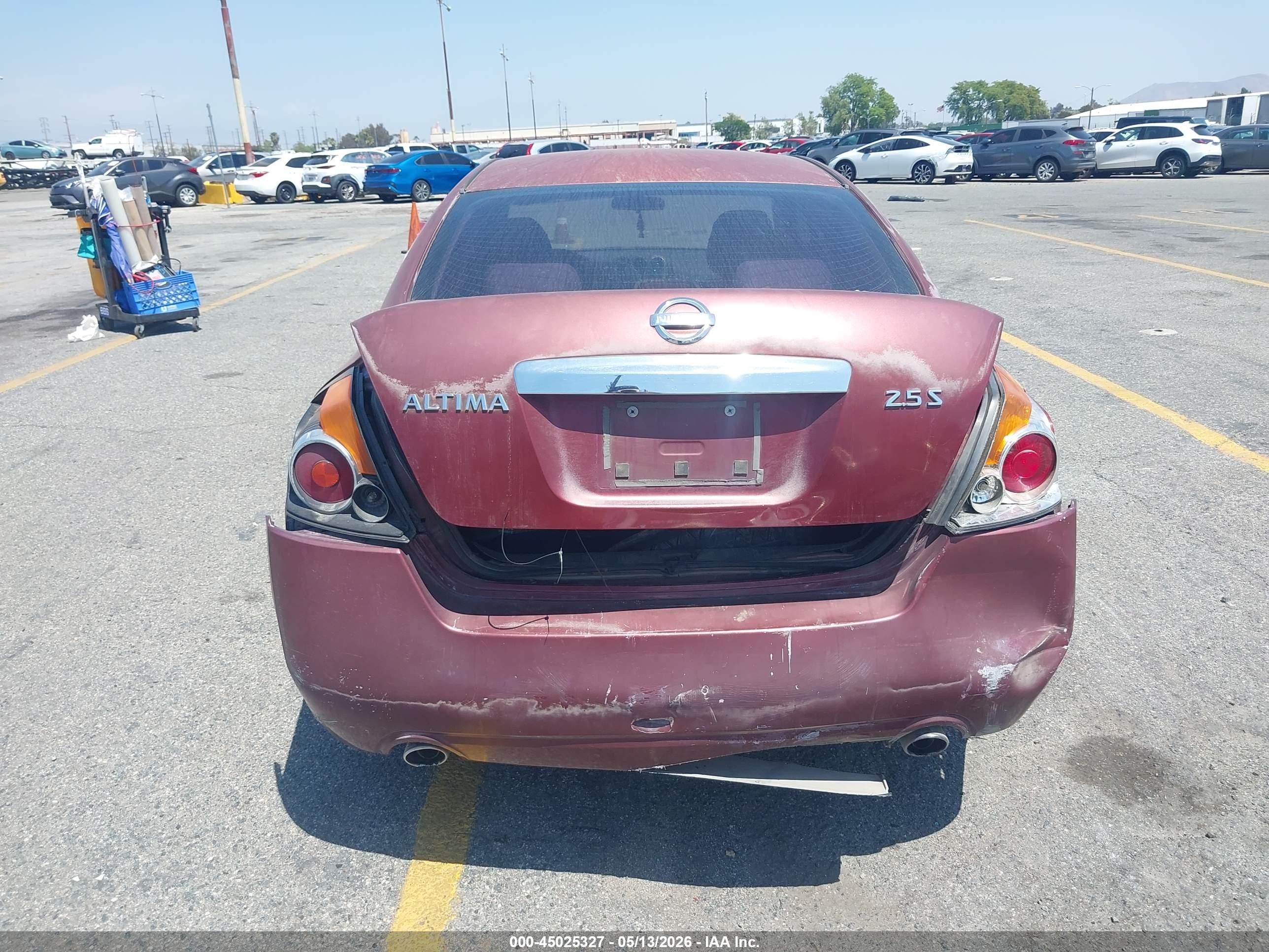 2010 Nissan Altima 2.5 S Burgundy vin: 1N4AL2AP7AN457658