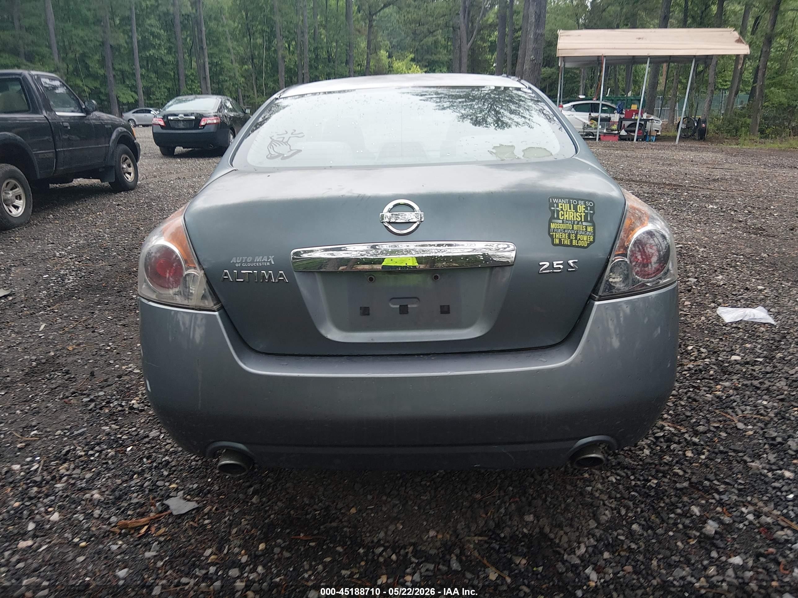 2010 Nissan Altima 2.5 S Blue vin: 1N4AL2AP7AN463539