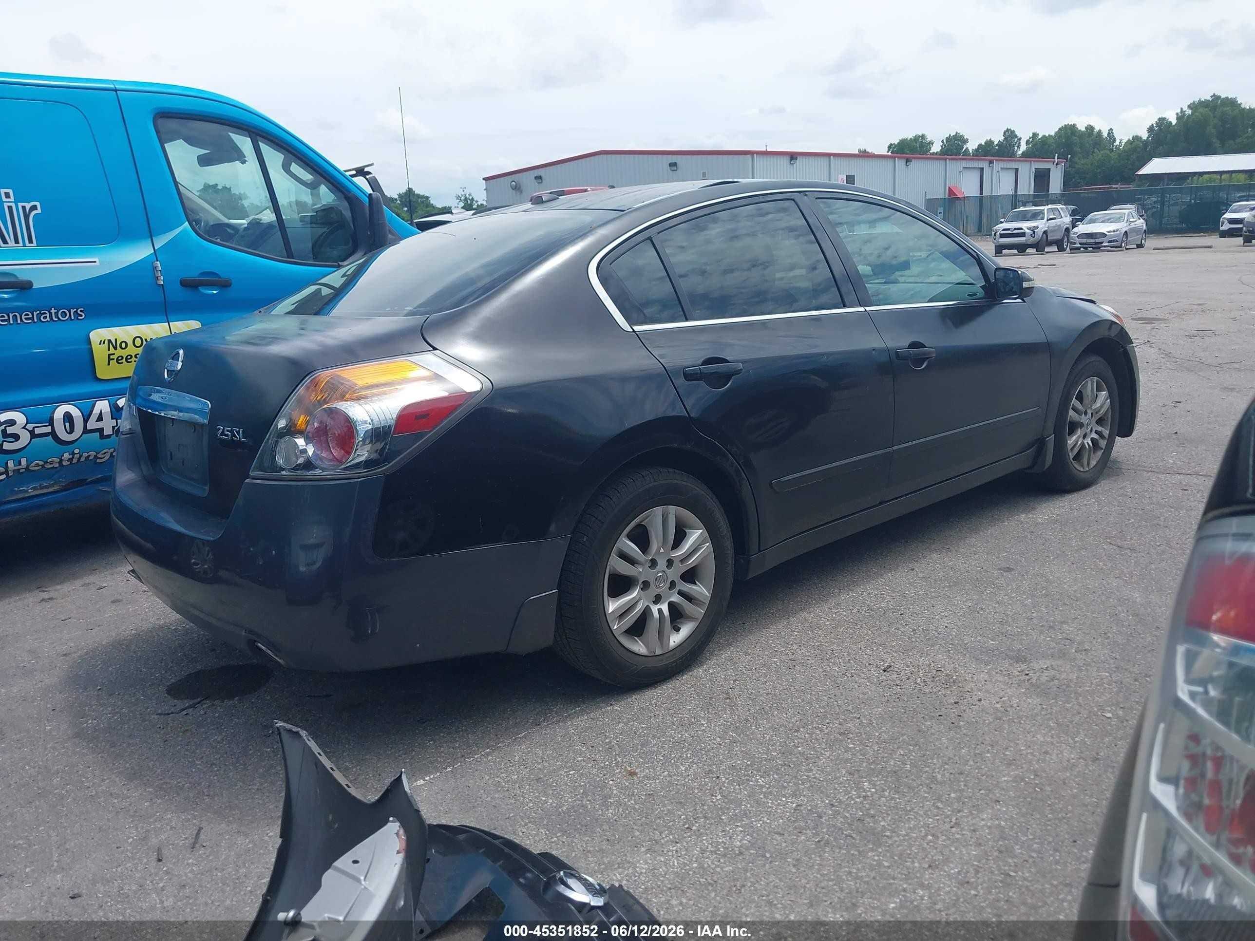 2010 Nissan Altima 2.5 S Black vin: 1N4AL2AP7AN464643