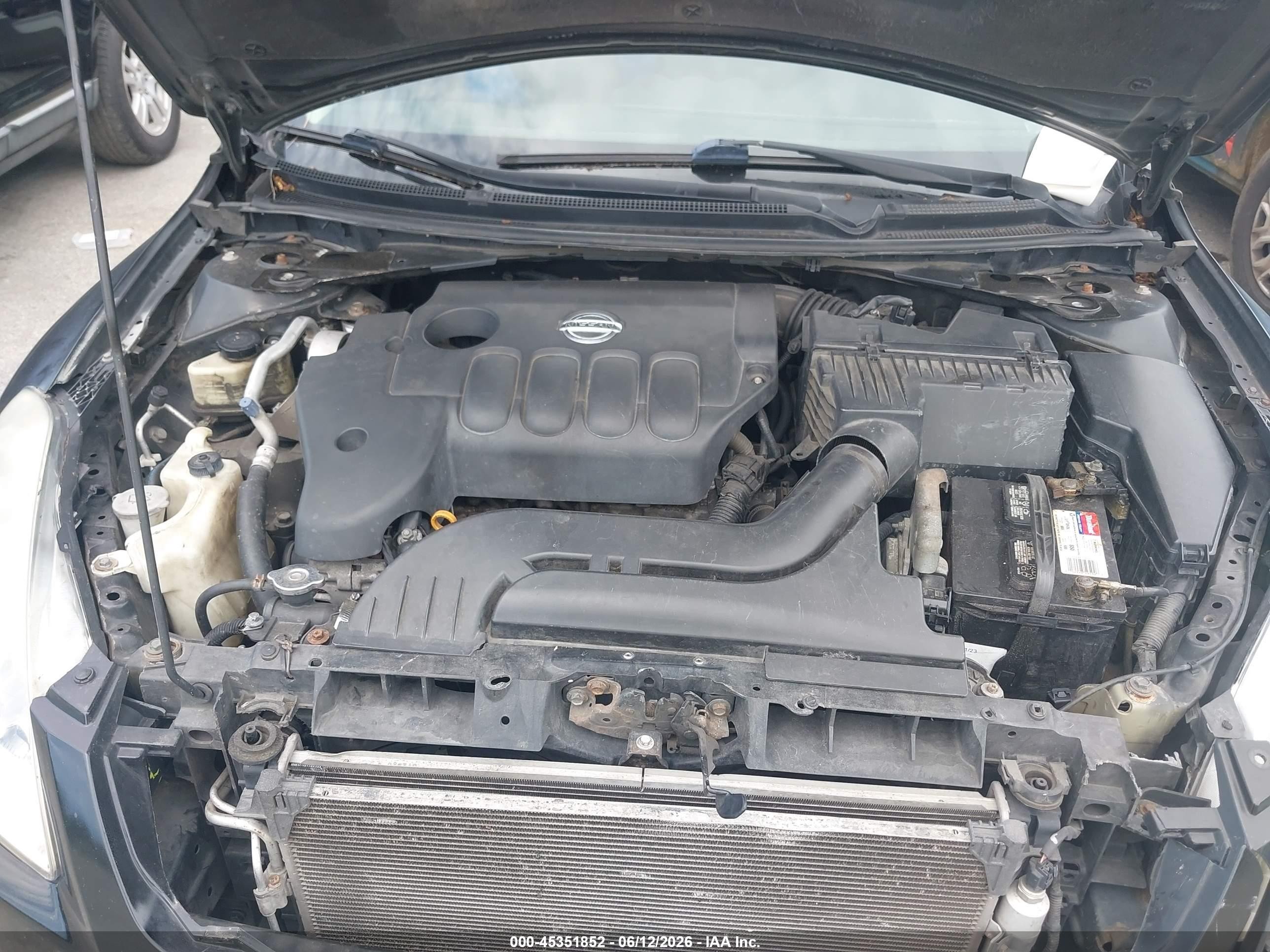 2010 Nissan Altima 2.5 S Black vin: 1N4AL2AP7AN464643
