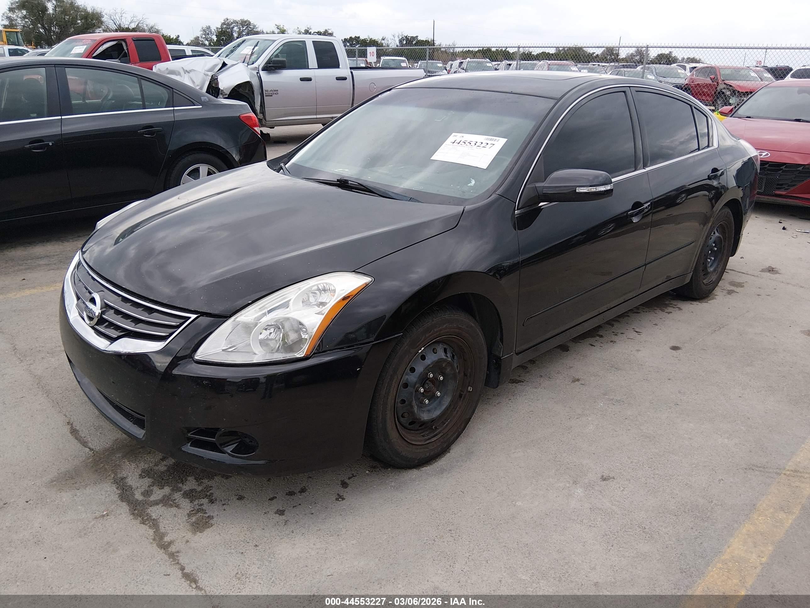 2010 Nissan Altima 2.5 S Black vin: 1N4AL2AP7AN496668