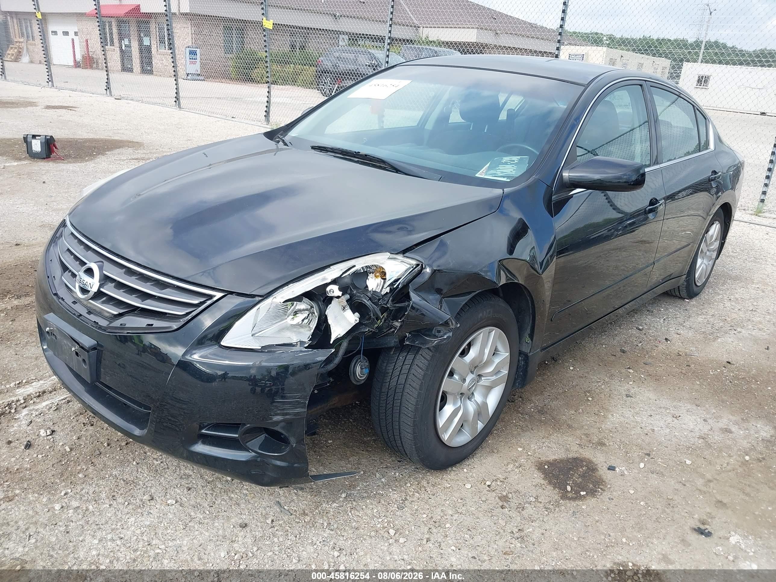 2010 Nissan Altima 2.5 S Black vin: 1N4AL2AP7AN528244