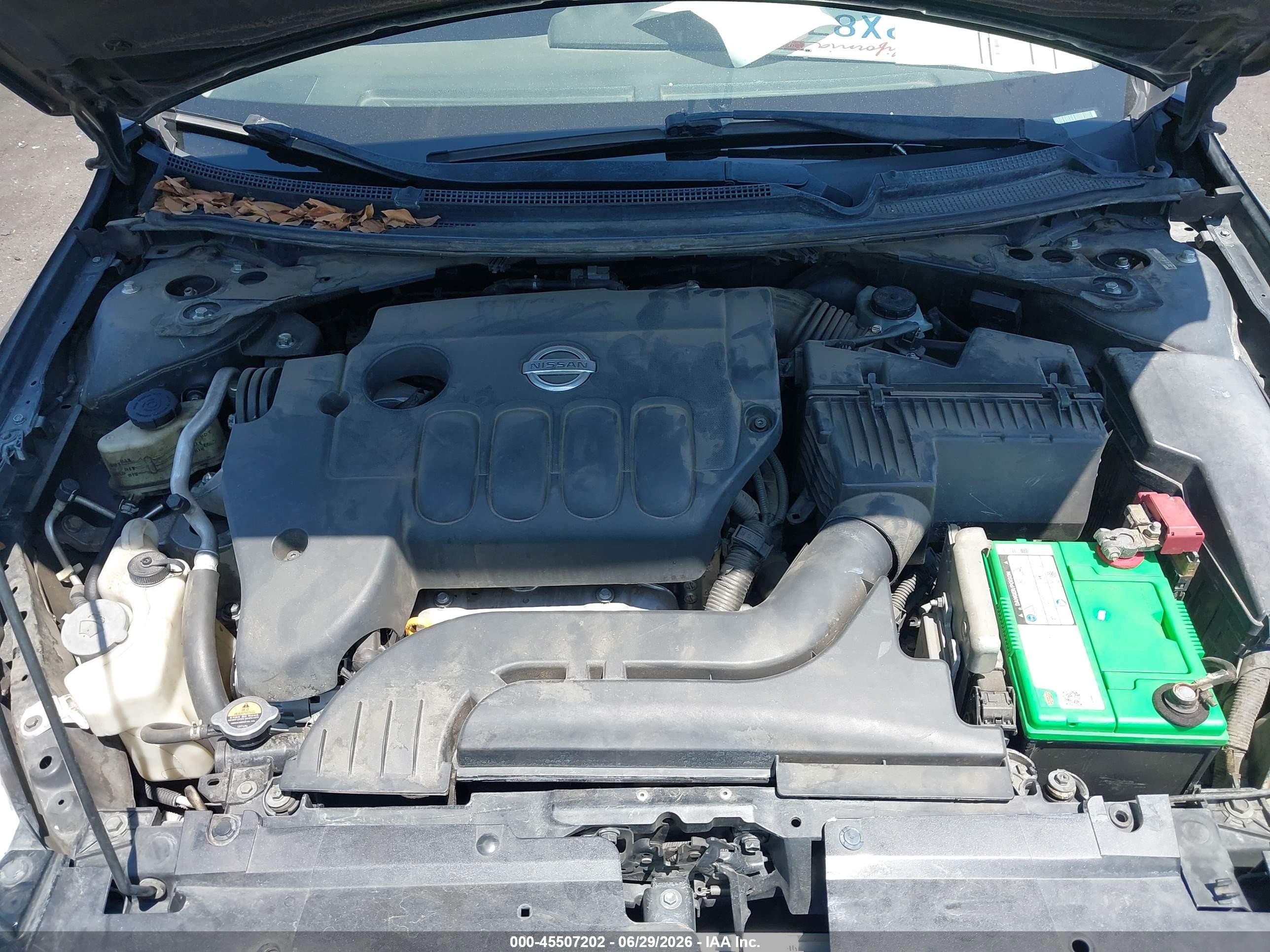 2010 Nissan Altima 2.5 S Black vin: 1N4AL2AP7AN530852