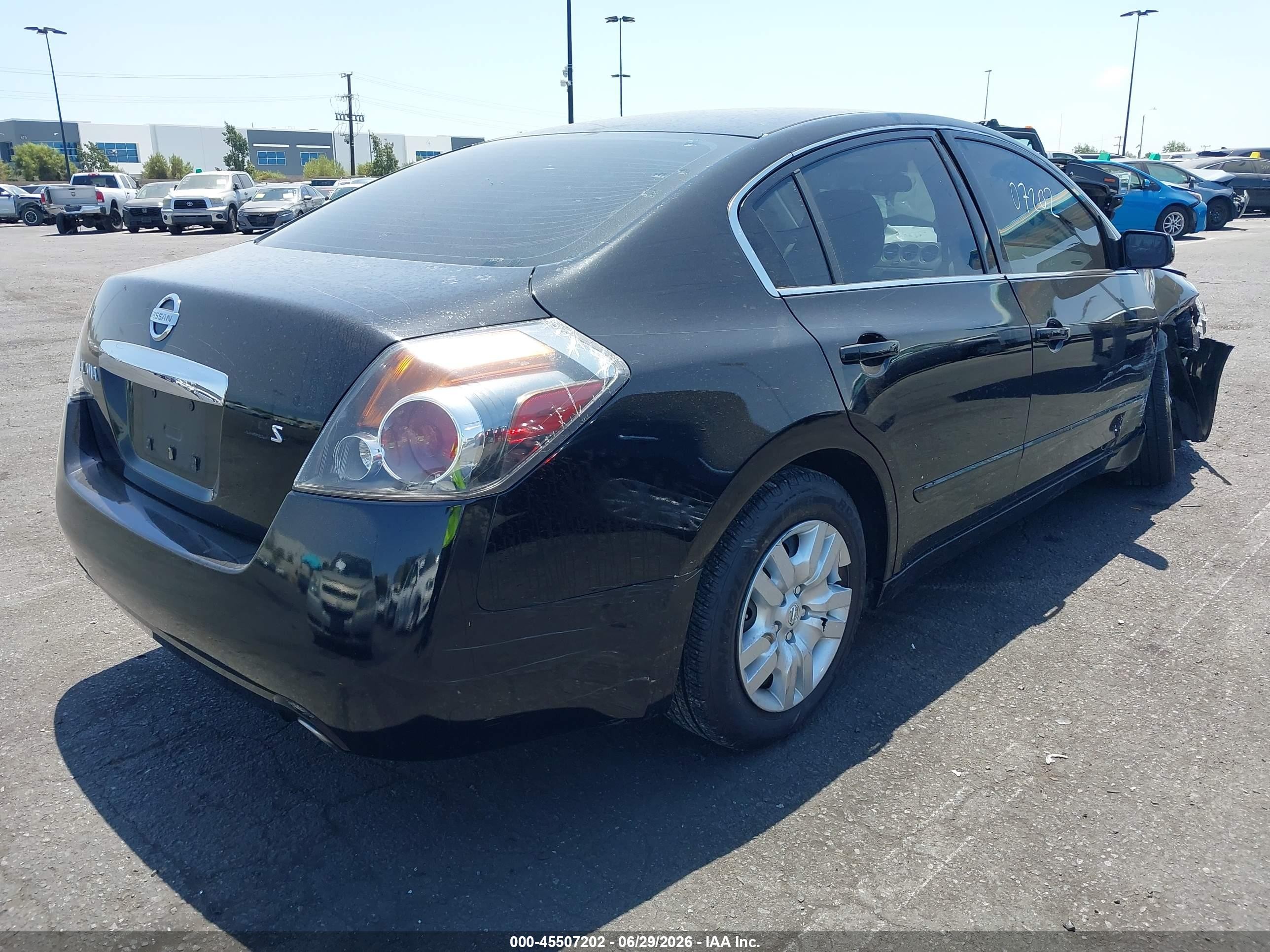 2010 Nissan Altima 2.5 S Black vin: 1N4AL2AP7AN530852