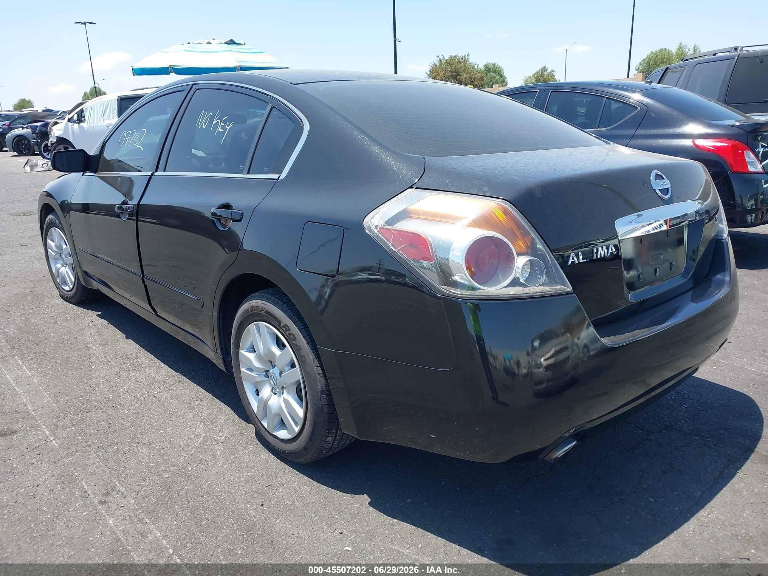 2010 Nissan Altima 2.5 S Black vin: 1N4AL2AP7AN530852