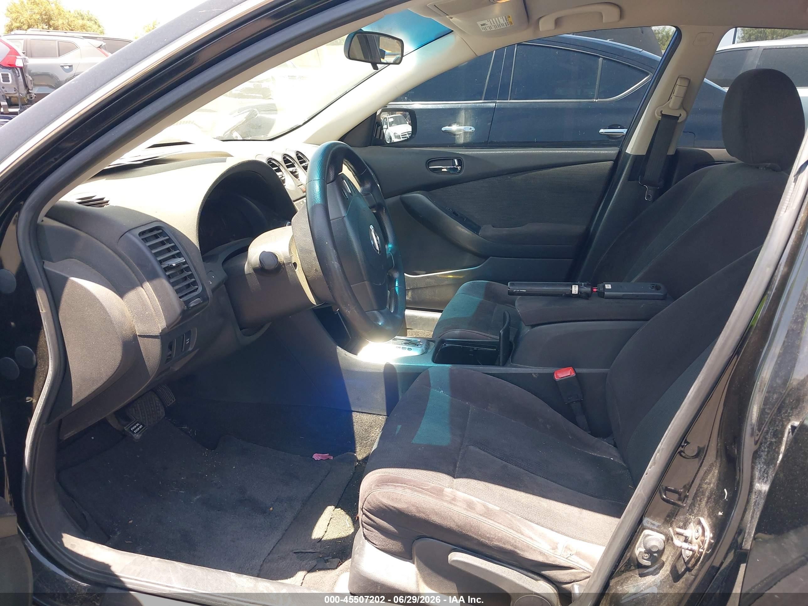 2010 Nissan Altima 2.5 S Black vin: 1N4AL2AP7AN530852