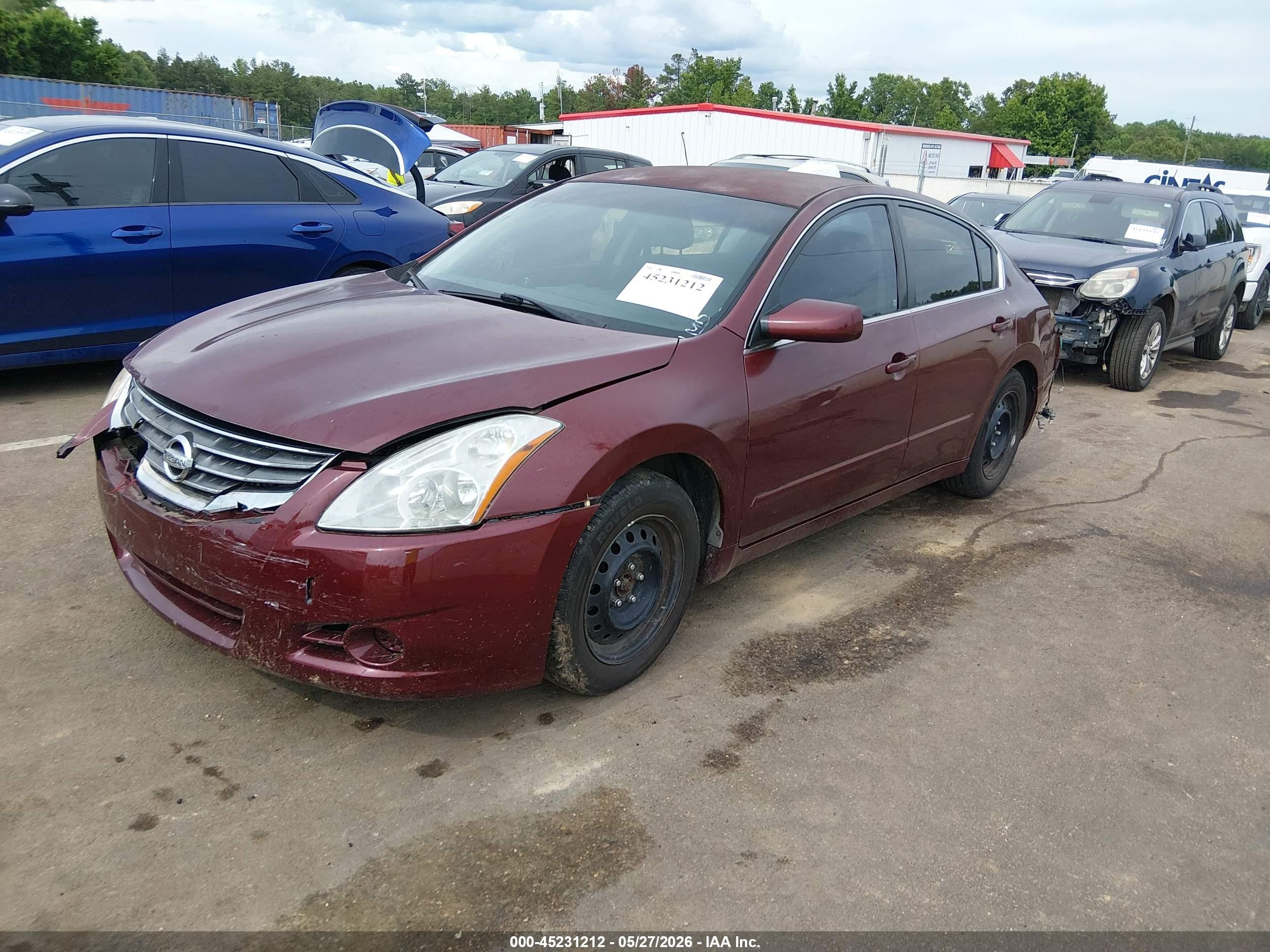 2011 Nissan Altima 2.5 S Maroon vin: 1N4AL2AP7BC112675
