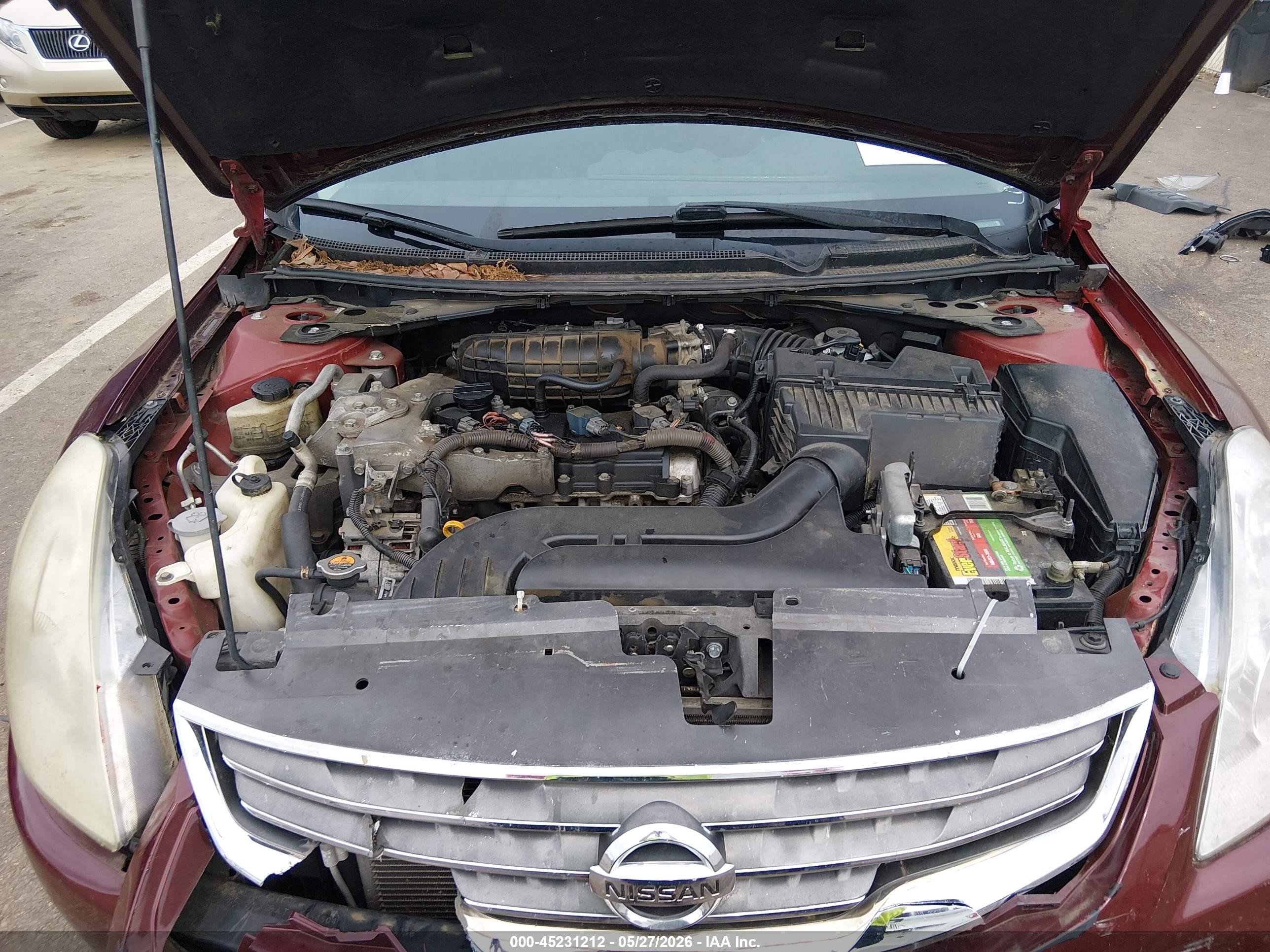 2011 Nissan Altima 2.5 S Maroon vin: 1N4AL2AP7BC112675