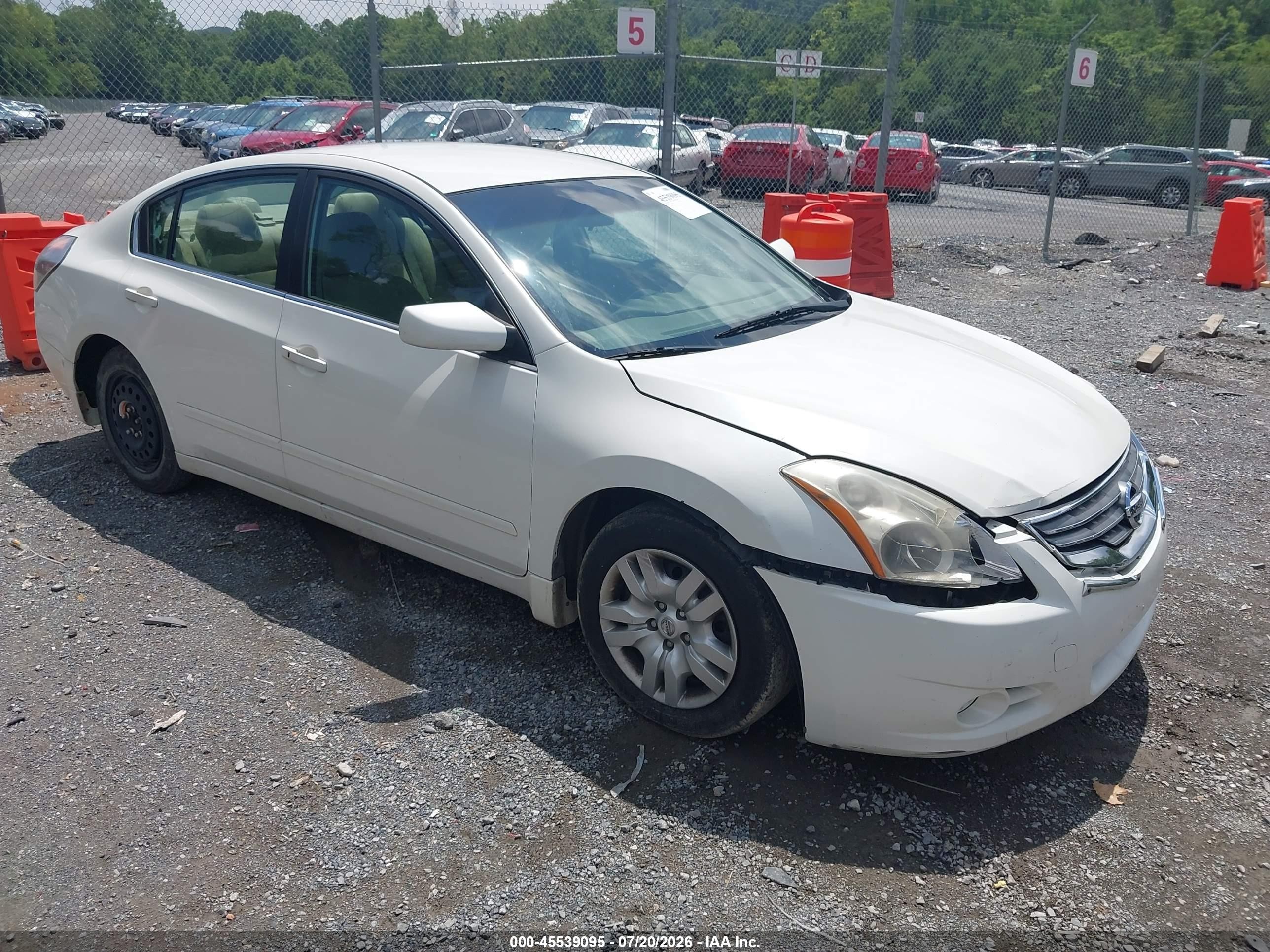 2011 Nissan Altima 2.5 S White vin: 1N4AL2AP7BC145756