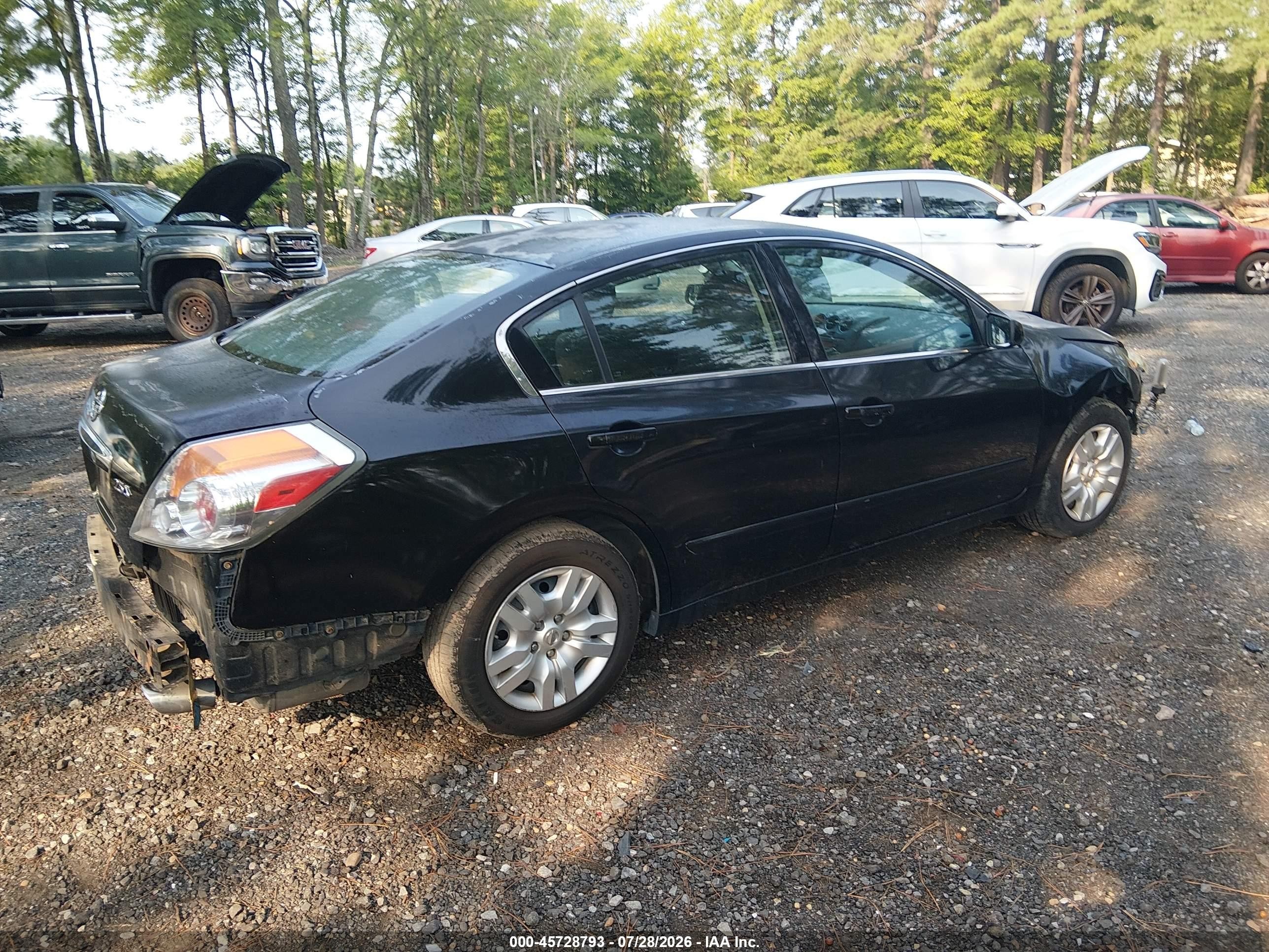 2011 Nissan Altima 2.5 S Black vin: 1N4AL2AP7BC156532