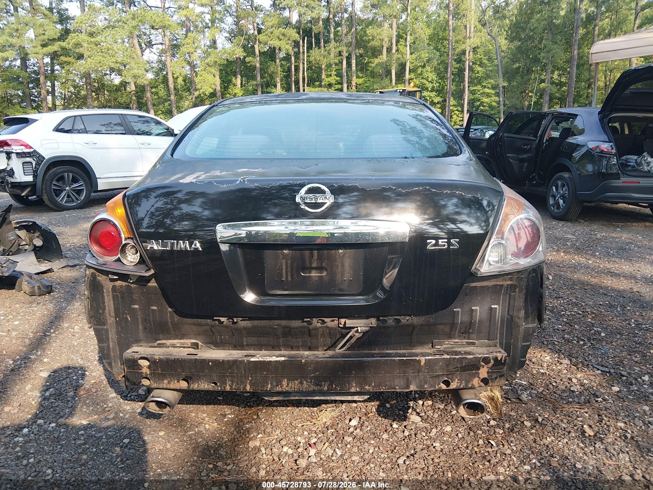 2011 Nissan Altima 2.5 S Black vin: 1N4AL2AP7BC156532