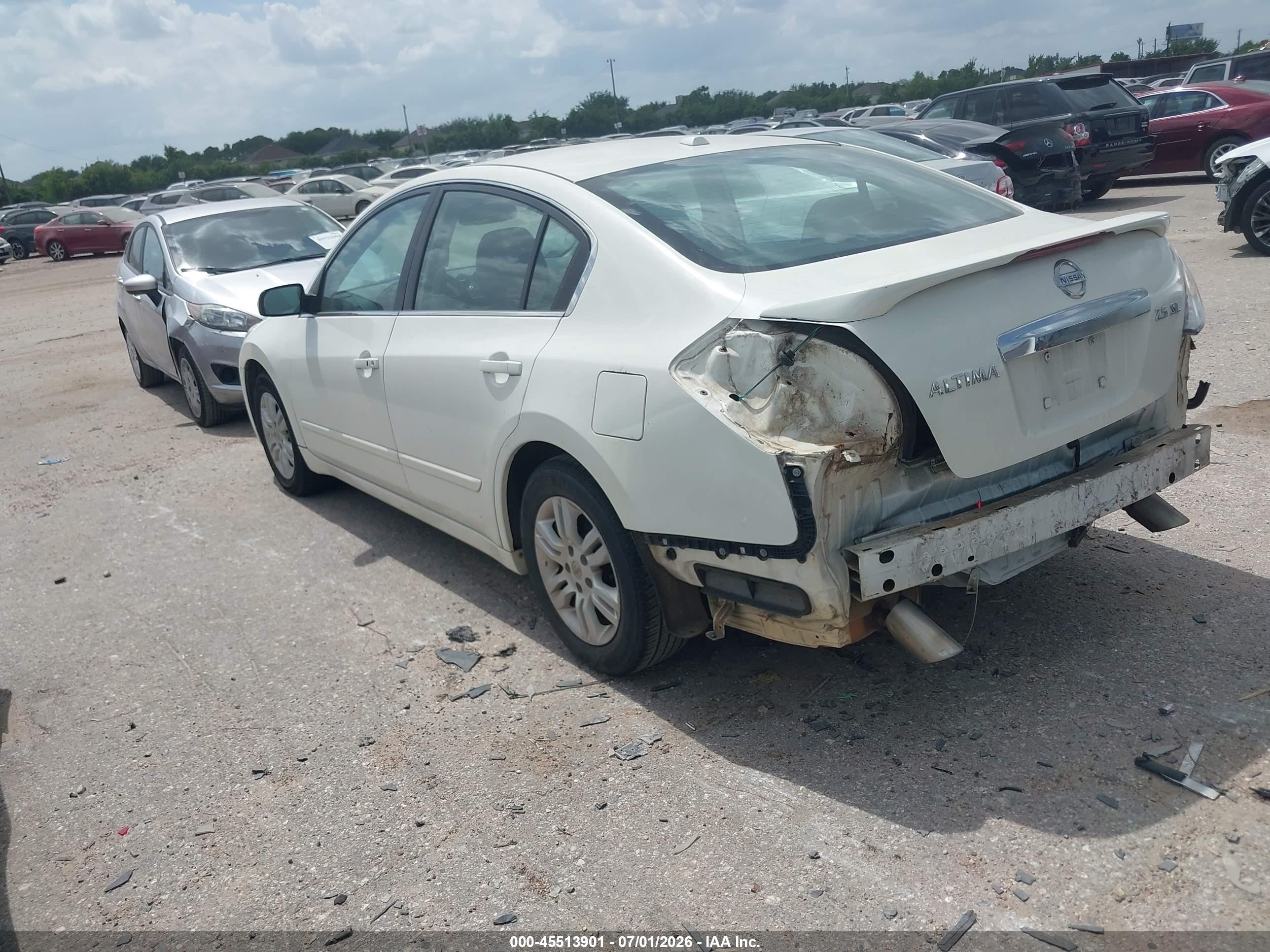 2011 Nissan Altima 2.5 S White vin: 1N4AL2AP7BC172813