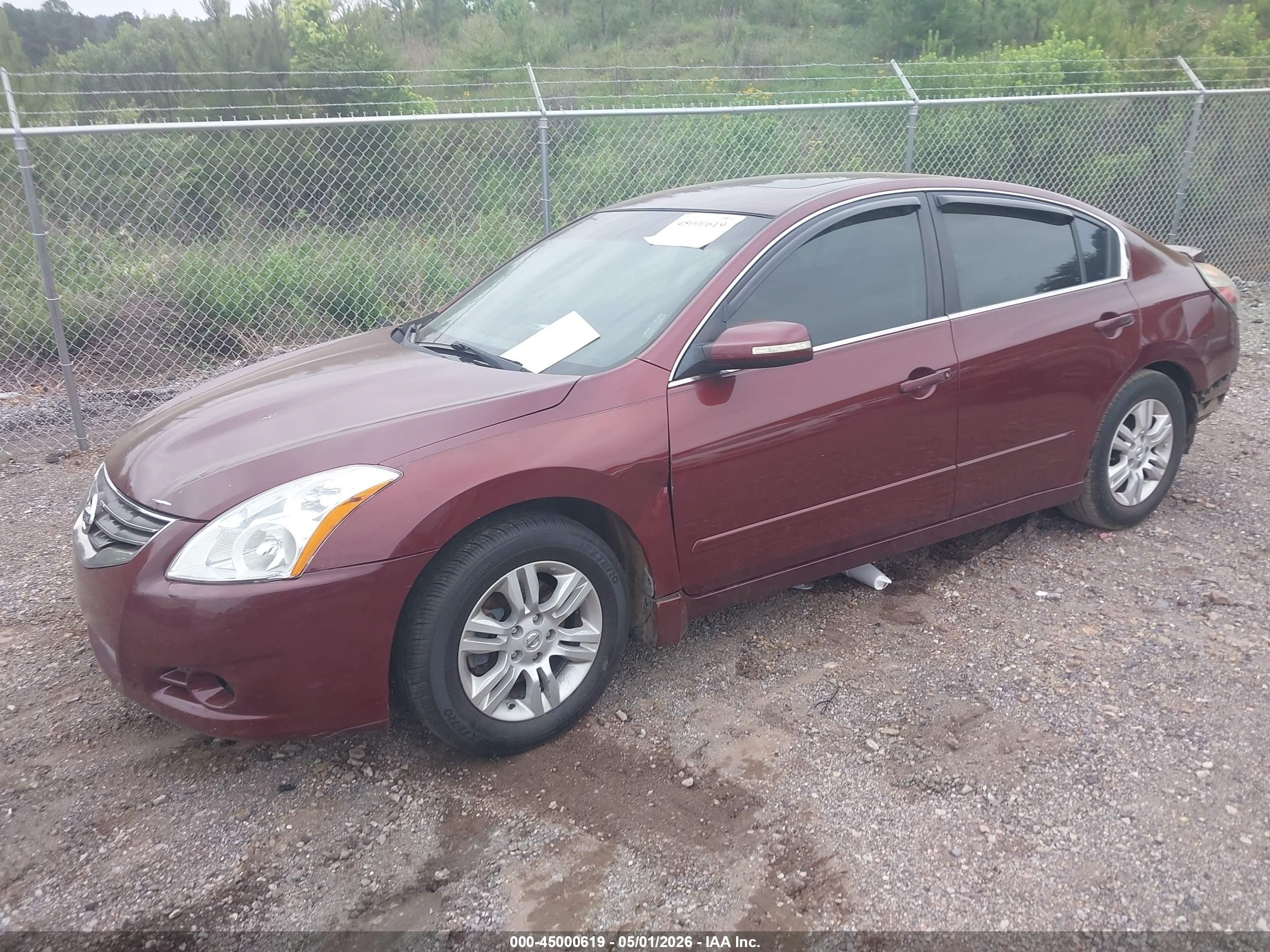 2011 Nissan Altima 2.5 S Темно-бордовый vin: 1N4AL2AP7BC173606