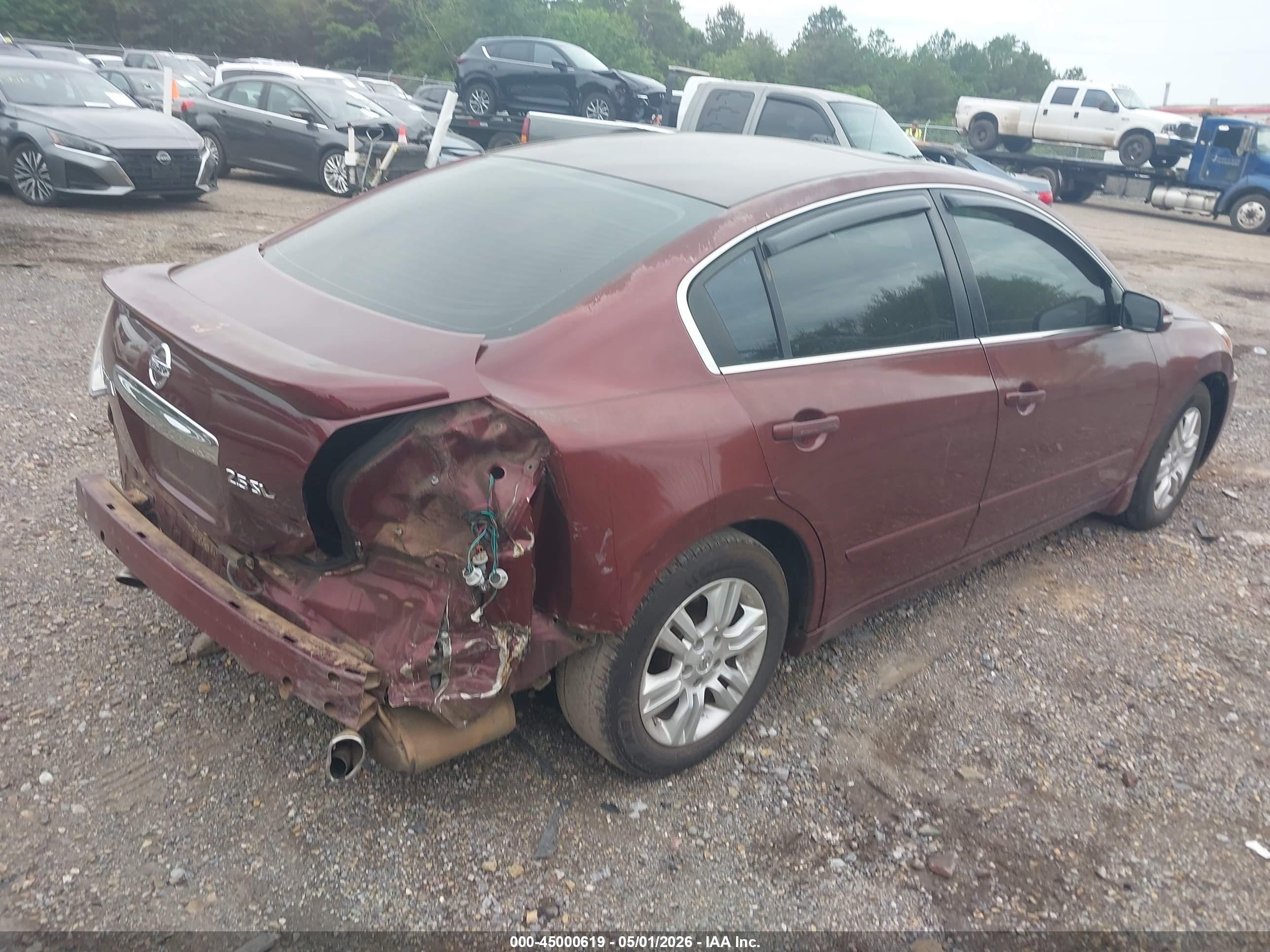 2011 Nissan Altima 2.5 S Темно-бордовый vin: 1N4AL2AP7BC173606