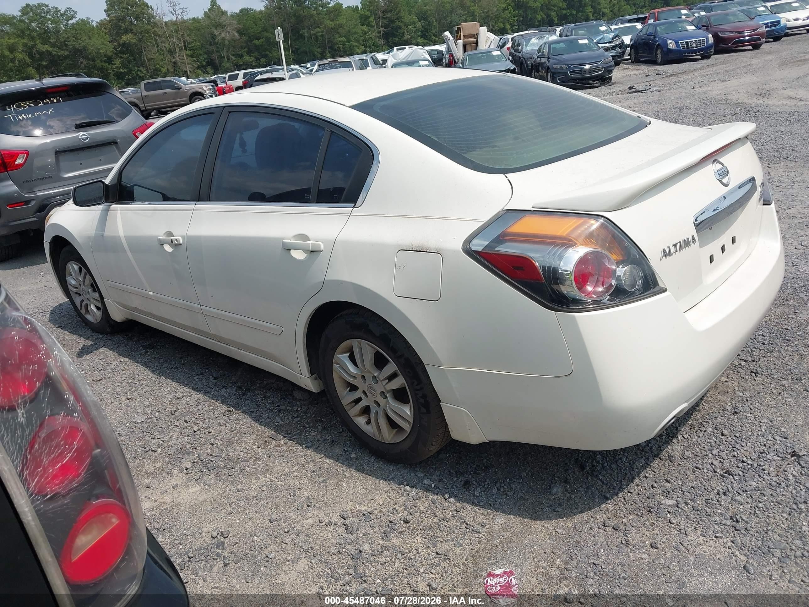 2011 Nissan Altima 2.5 S White vin: 1N4AL2AP7BC176263