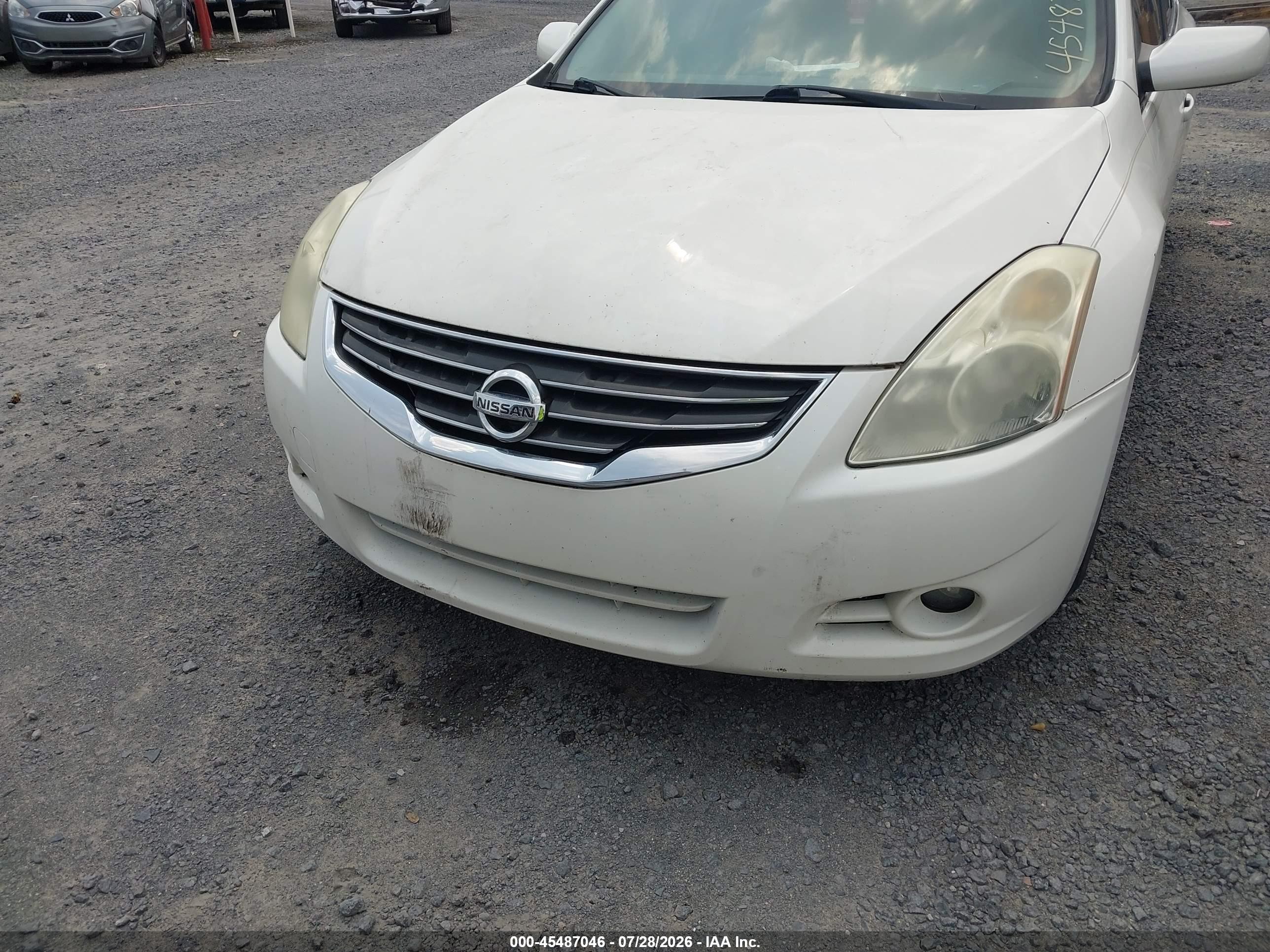 2011 Nissan Altima 2.5 S White vin: 1N4AL2AP7BC176263