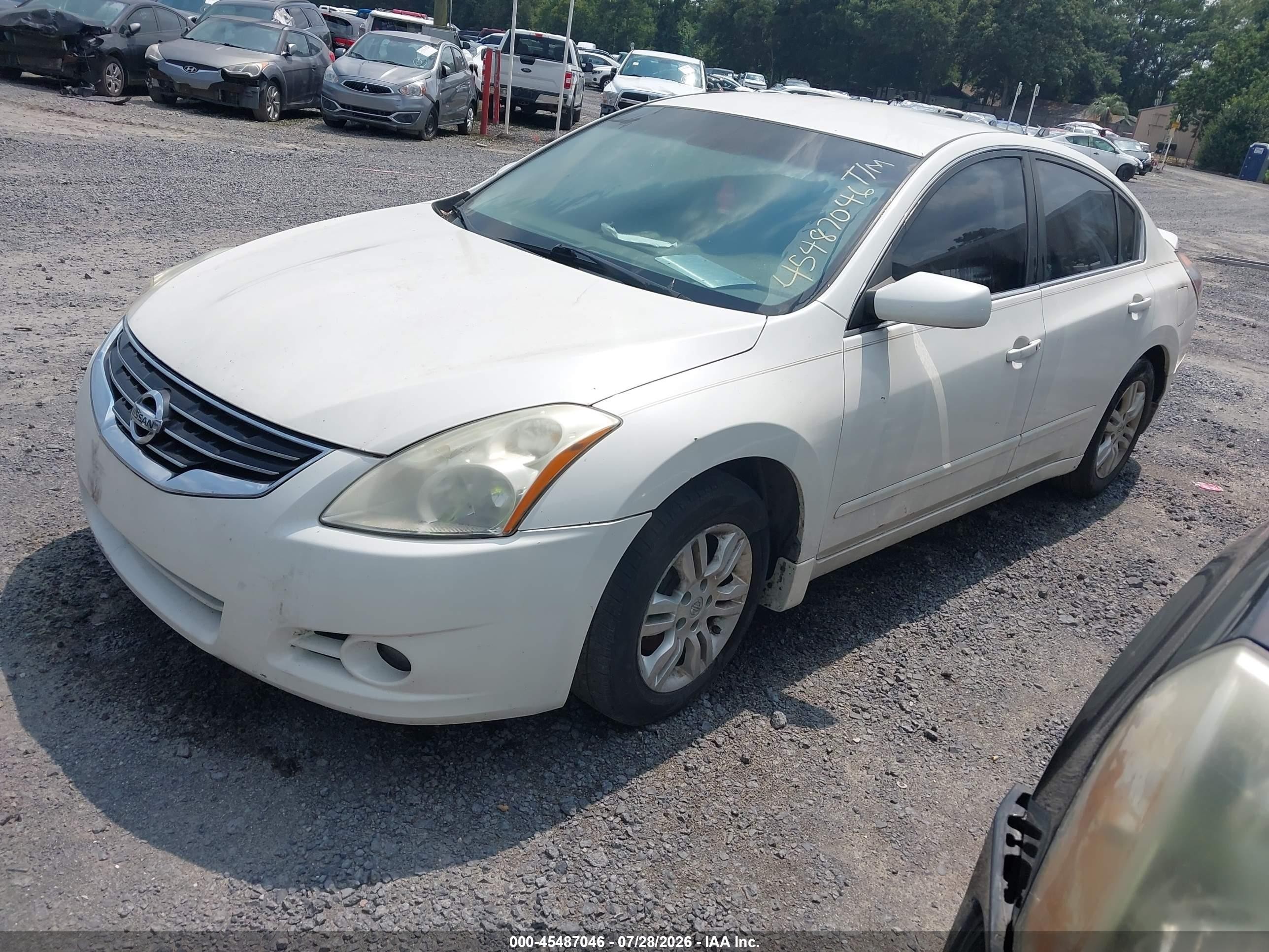 2011 Nissan Altima 2.5 S White vin: 1N4AL2AP7BC176263