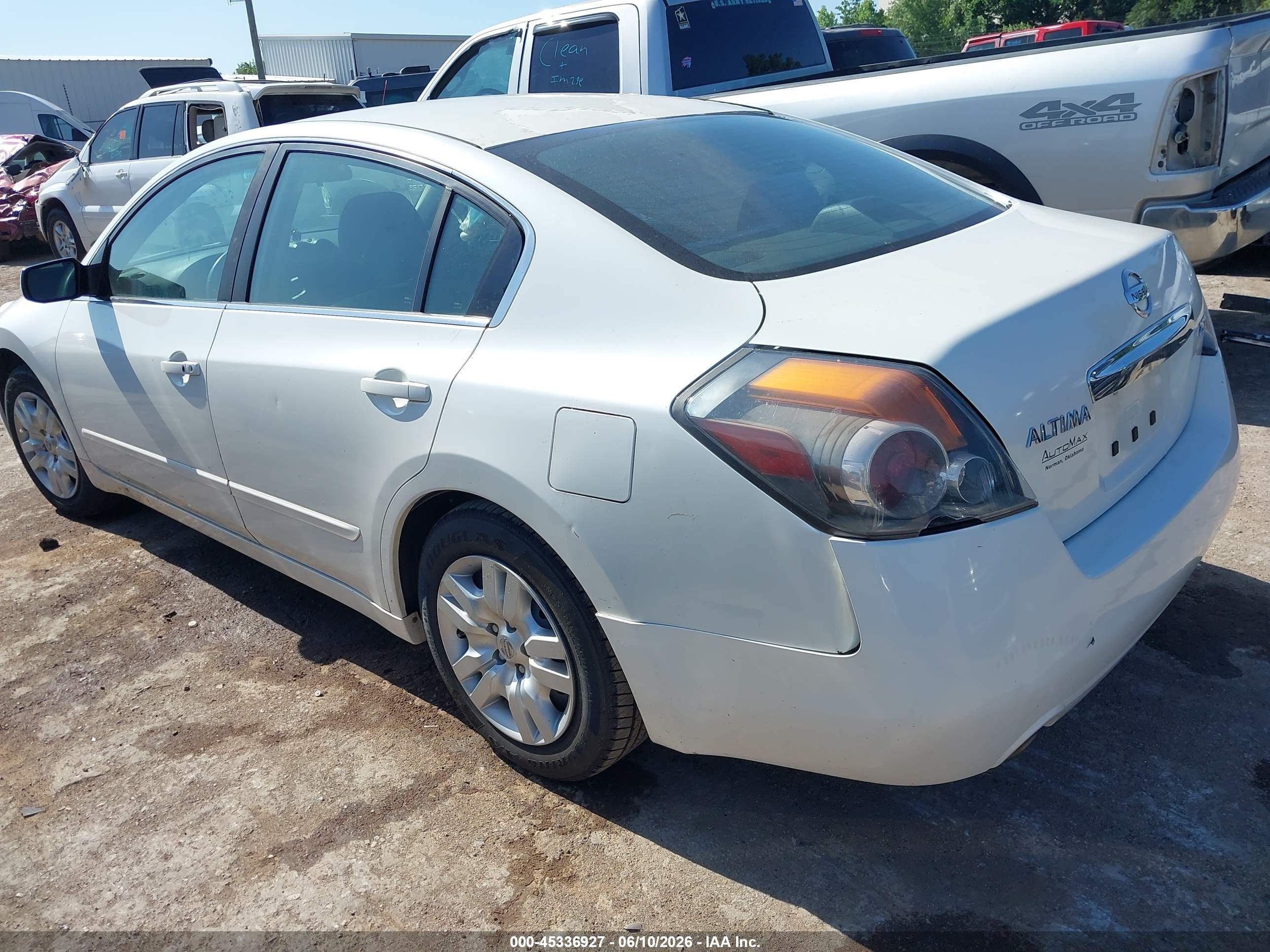 2011 Nissan Altima 2.5 S Белый vin: 1N4AL2AP7BN464837