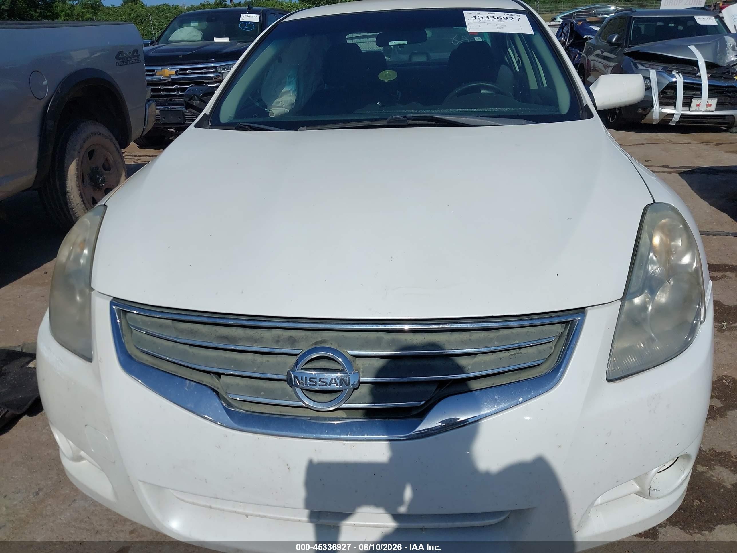 2011 Nissan Altima 2.5 S Белый vin: 1N4AL2AP7BN464837