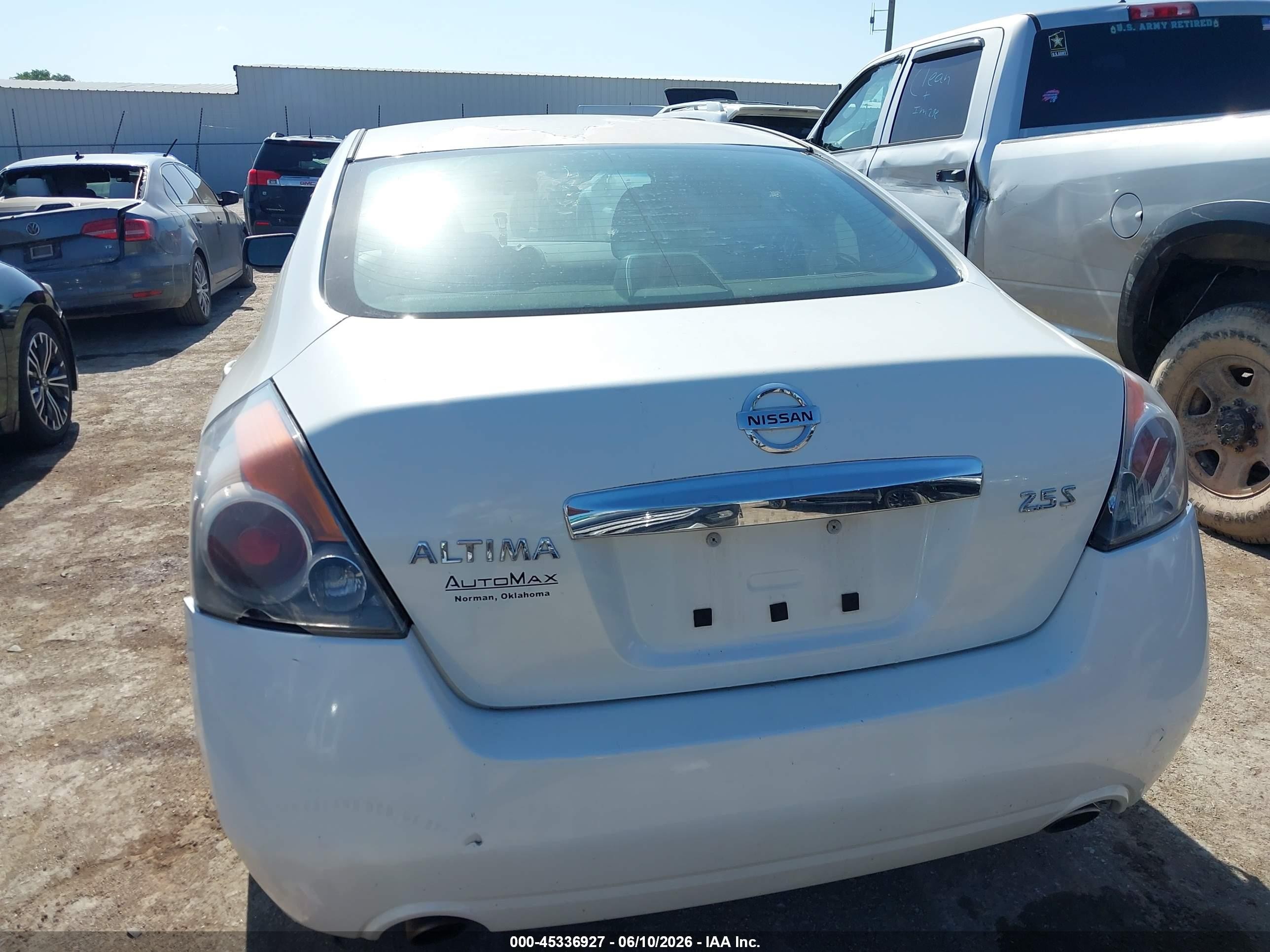 2011 Nissan Altima 2.5 S Белый vin: 1N4AL2AP7BN464837